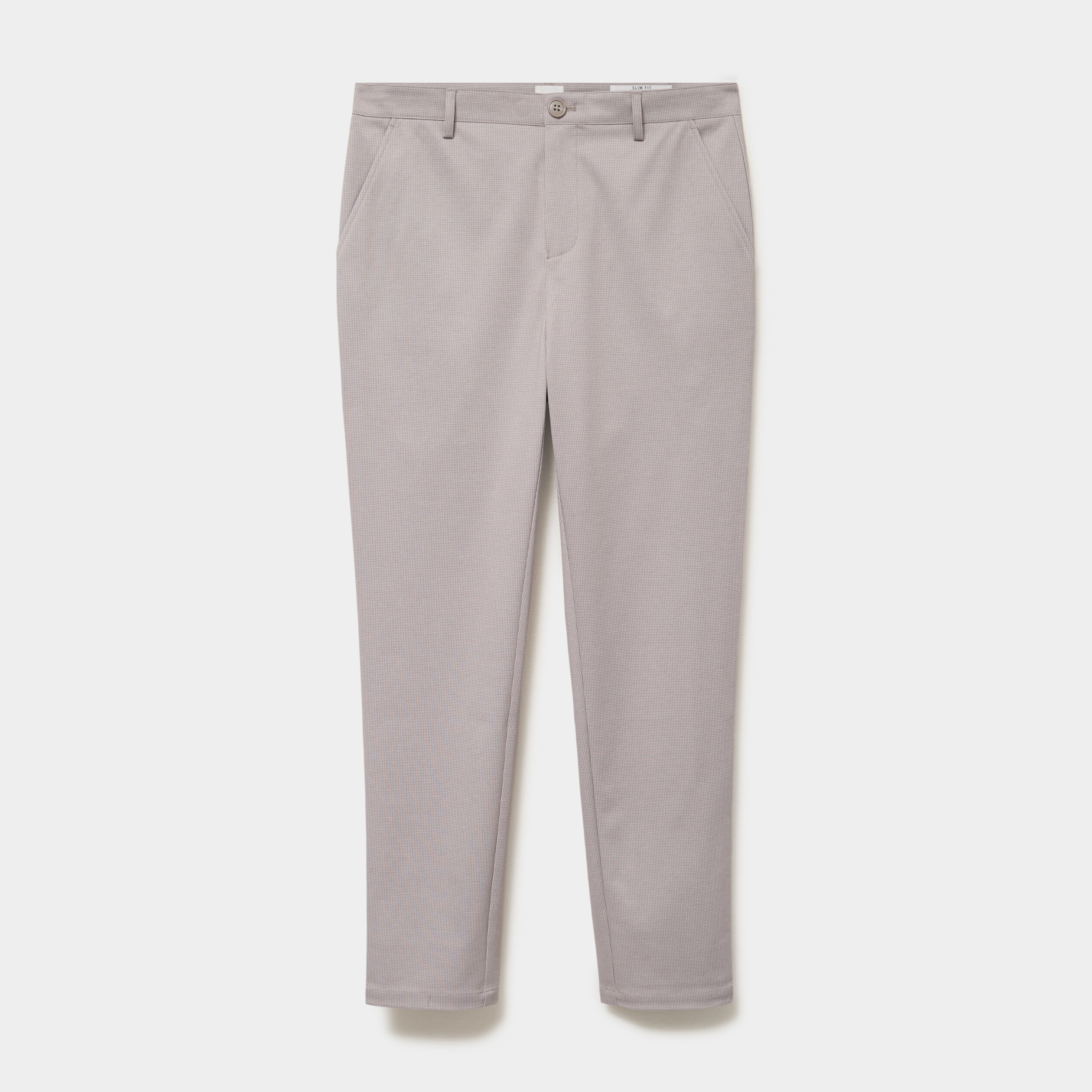 Pantalon chino slim beige clair homme