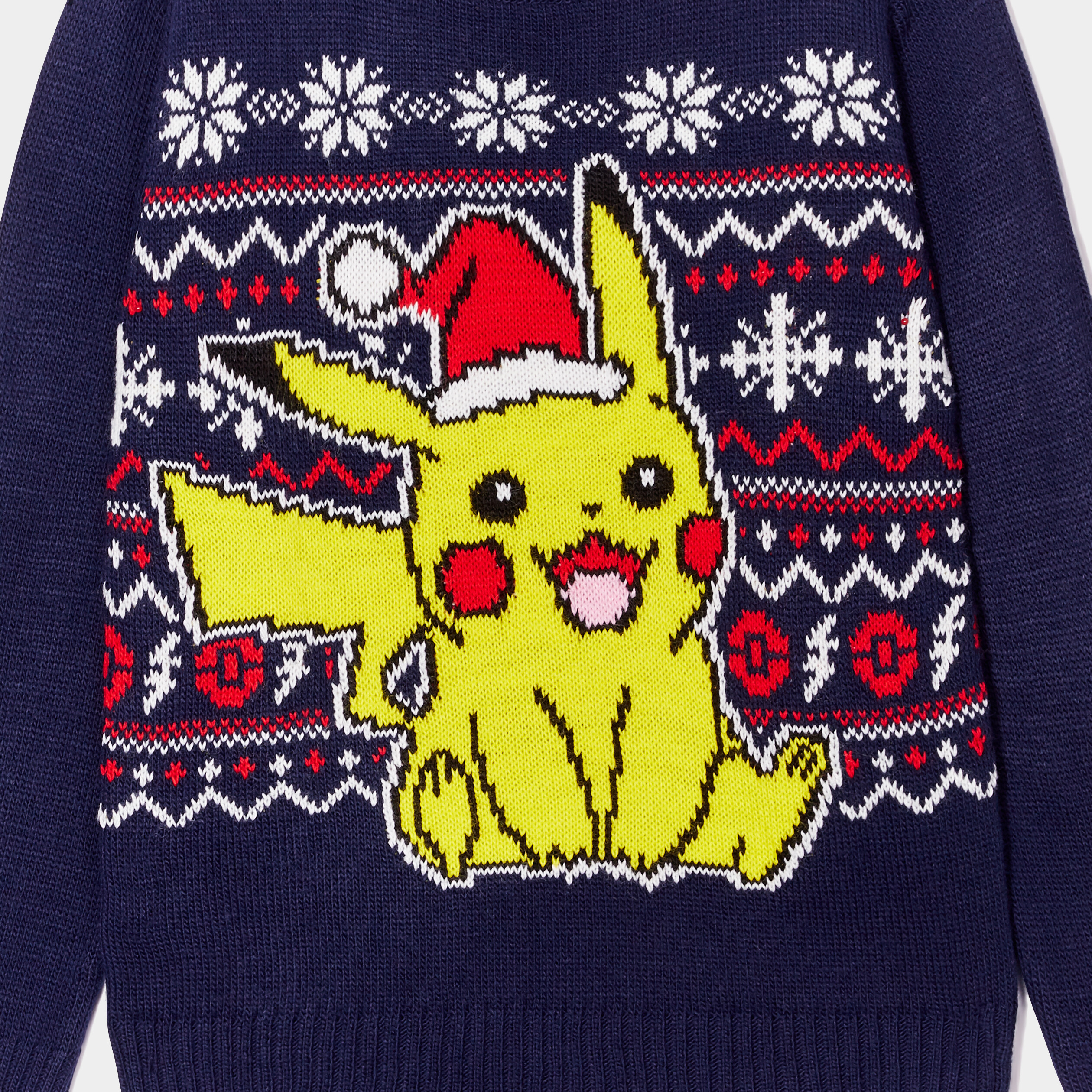 pull col rond pokemon pikachu bleu marine garcon Pull col rond Pokémon Pikachu bleu marine garçon