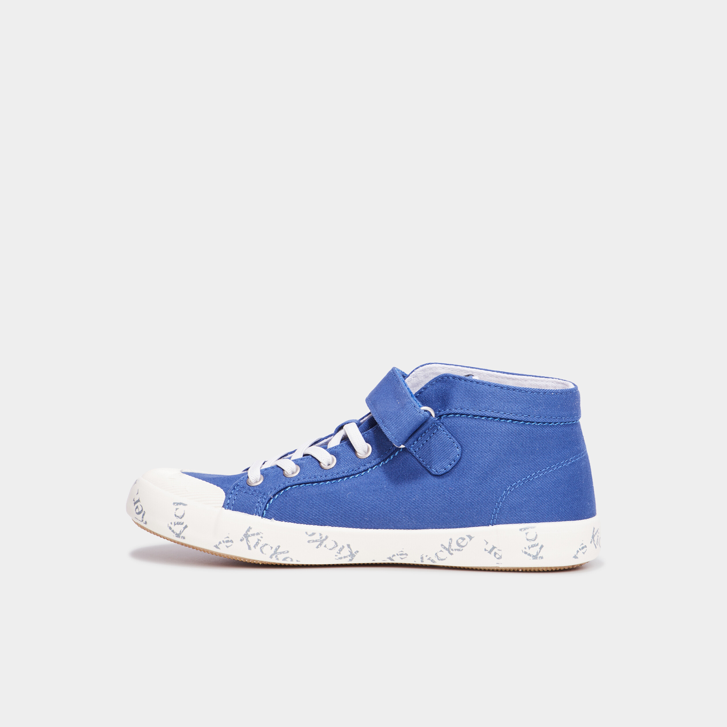 baskets montantes a scratchs kickers bleu garcon Baskets montantes à scratchs Kickers bleu garçon