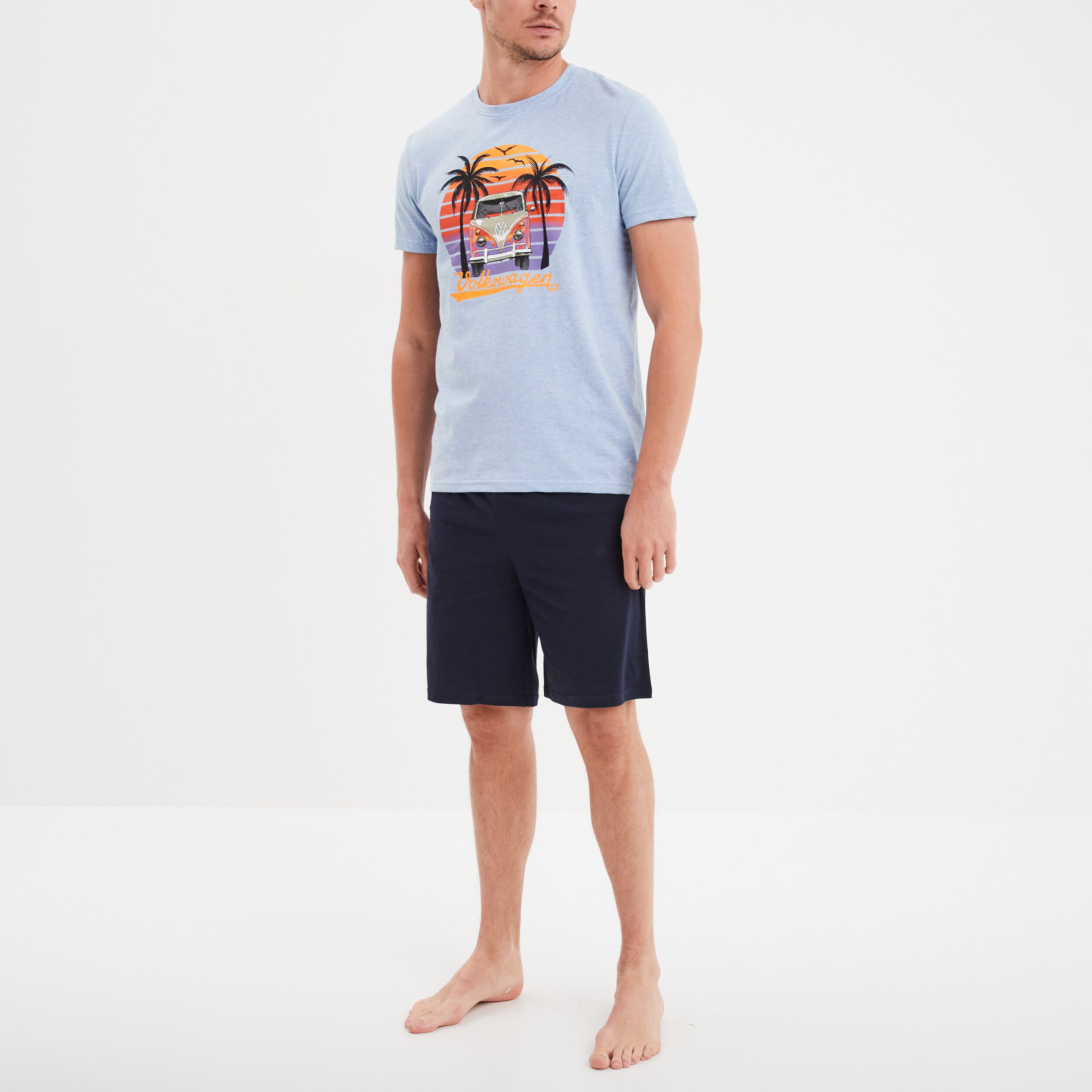 Ensemble pyjama Volkswagen bleu gris homme