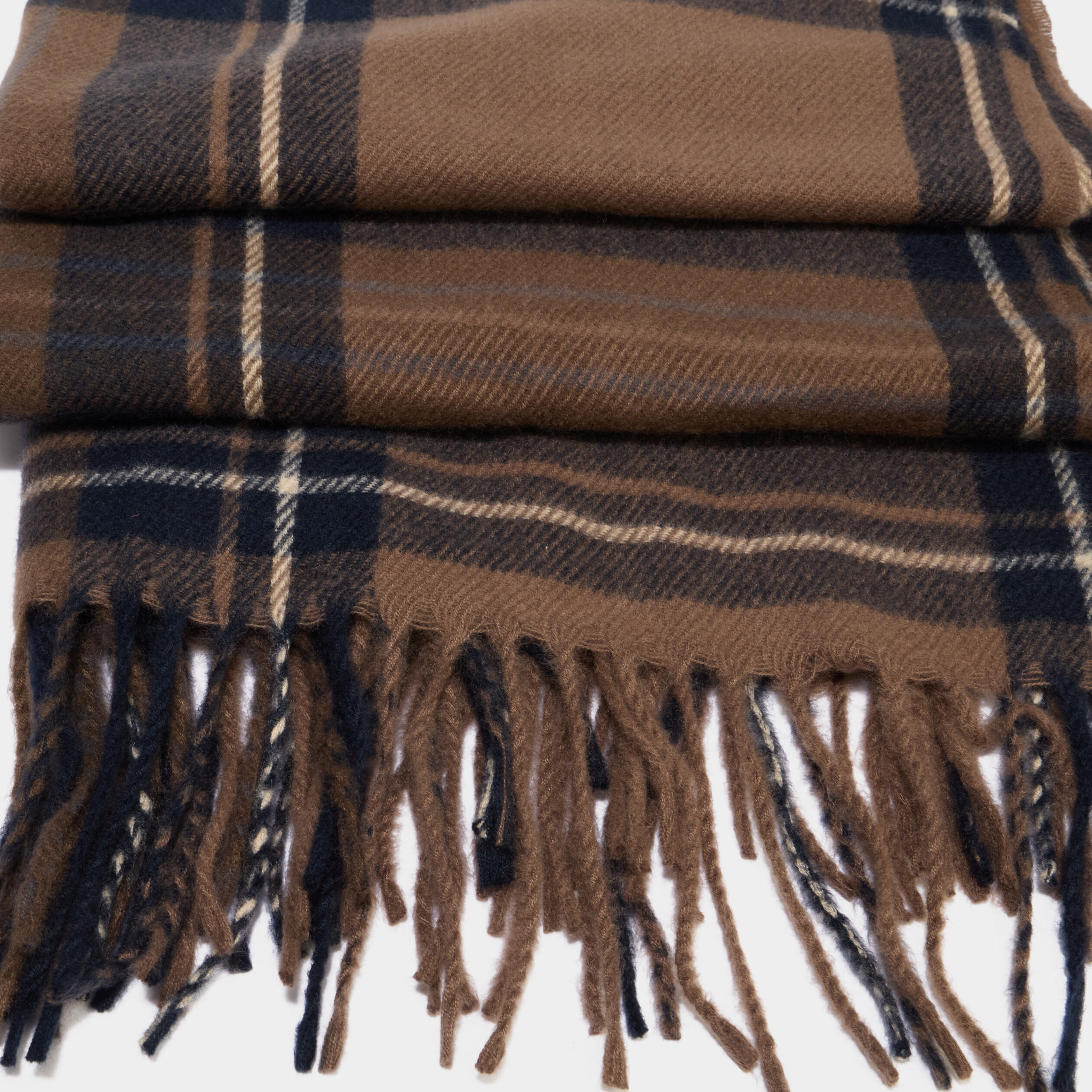 &Eacute;charpes &agrave; franges sable homme