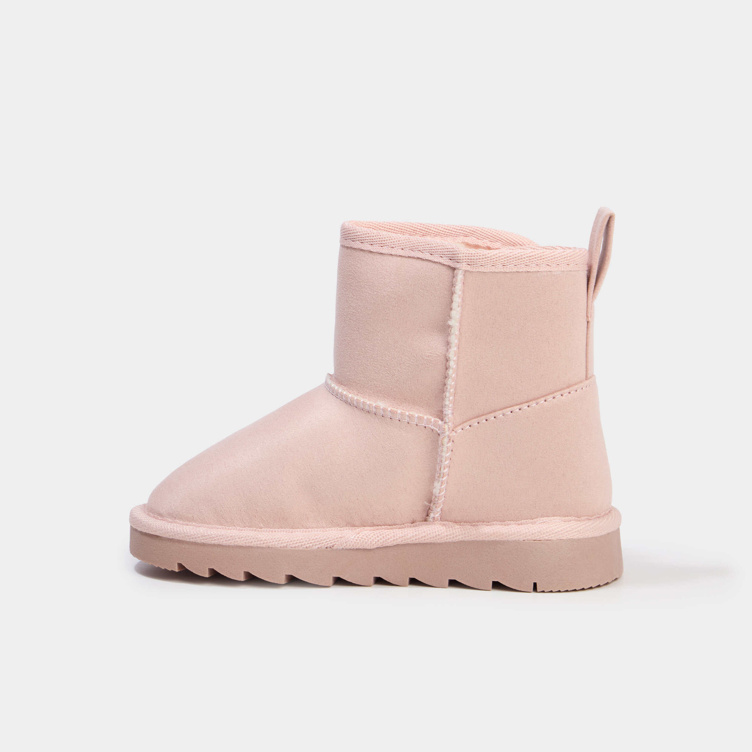 Boots fourr&eacute;es avec noeuds rose fille