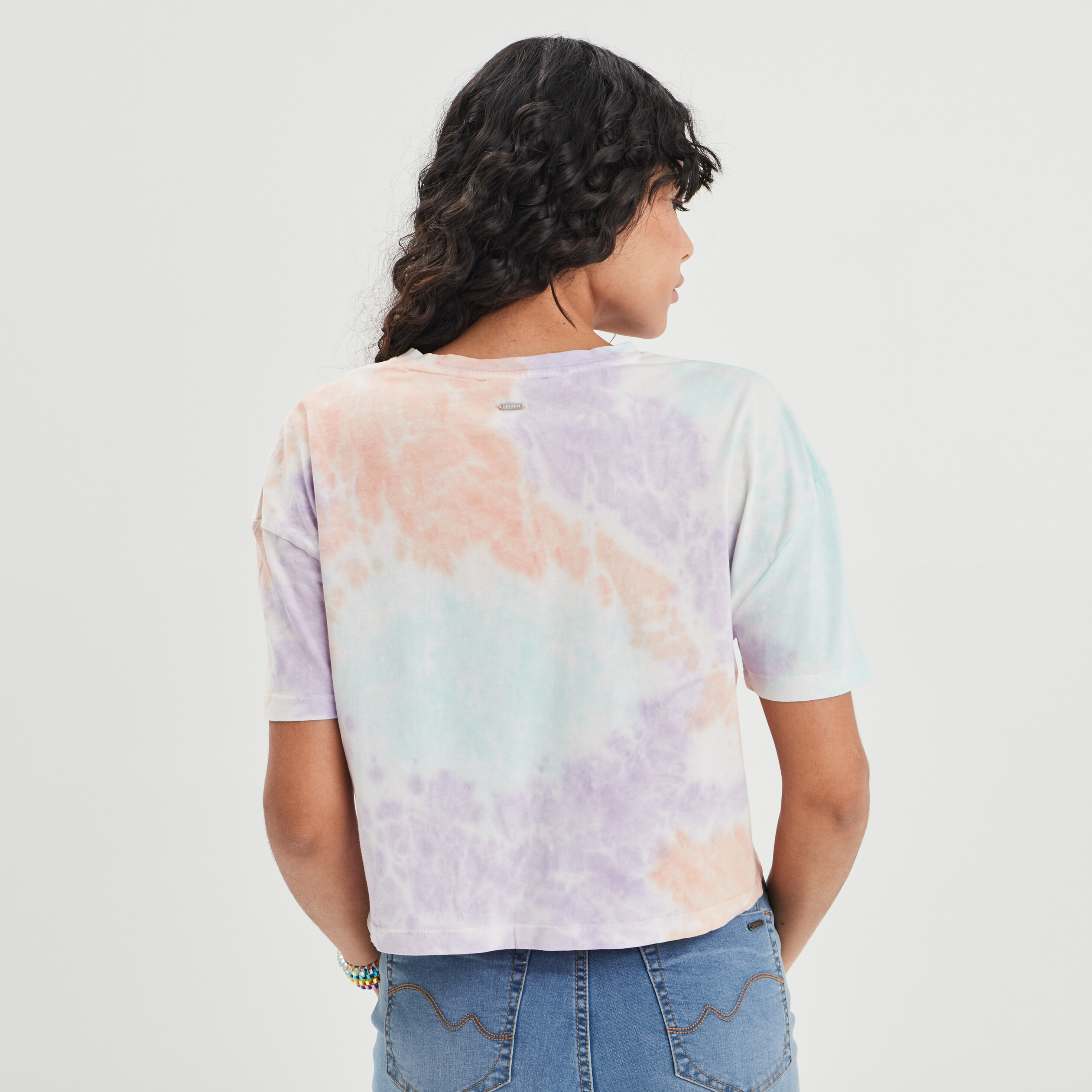 t shirt cropped oversize creeks rose femme T-shirt cropped oversize Creeks rose femme