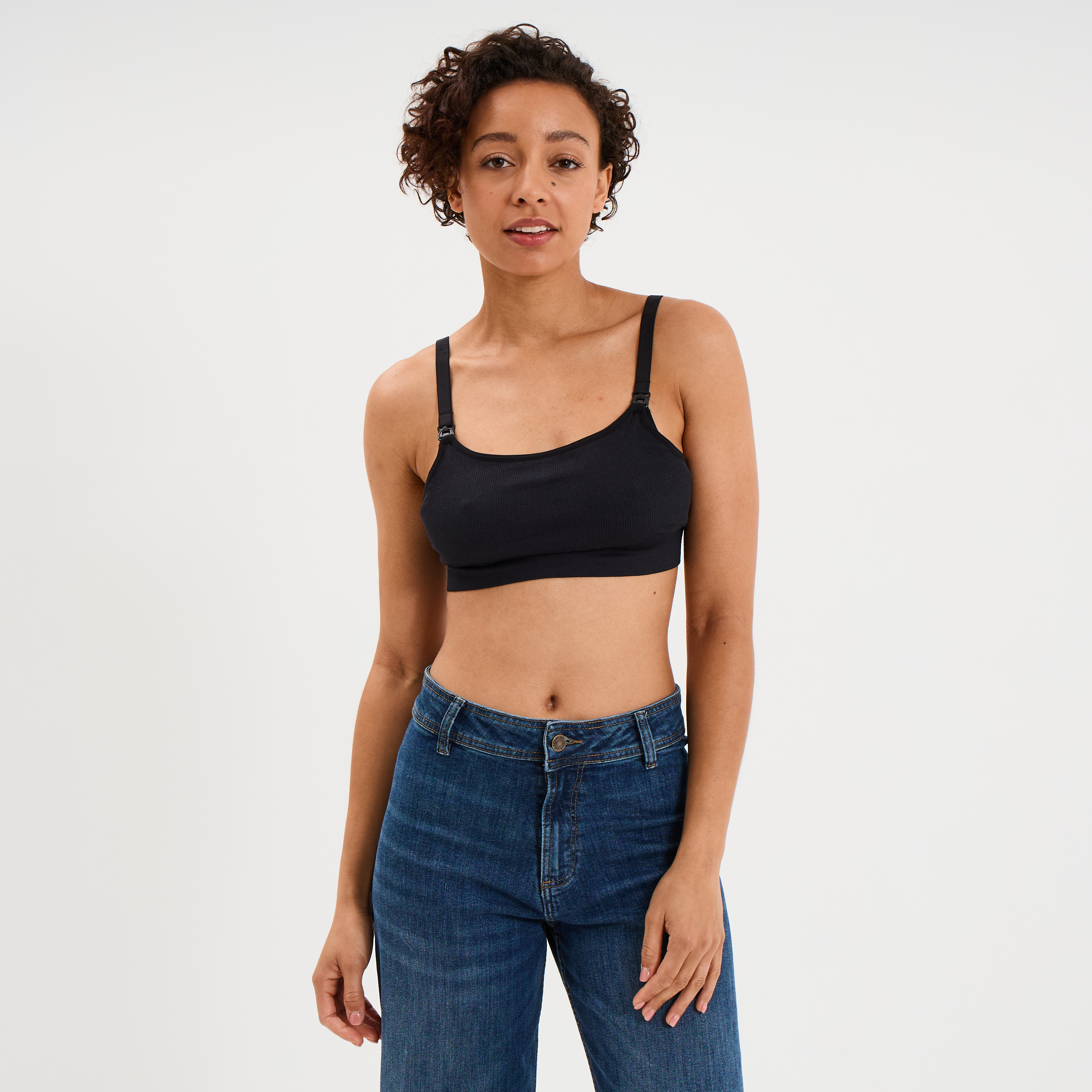 Lot 2 brassi&egrave;res d'allaitement noir femme