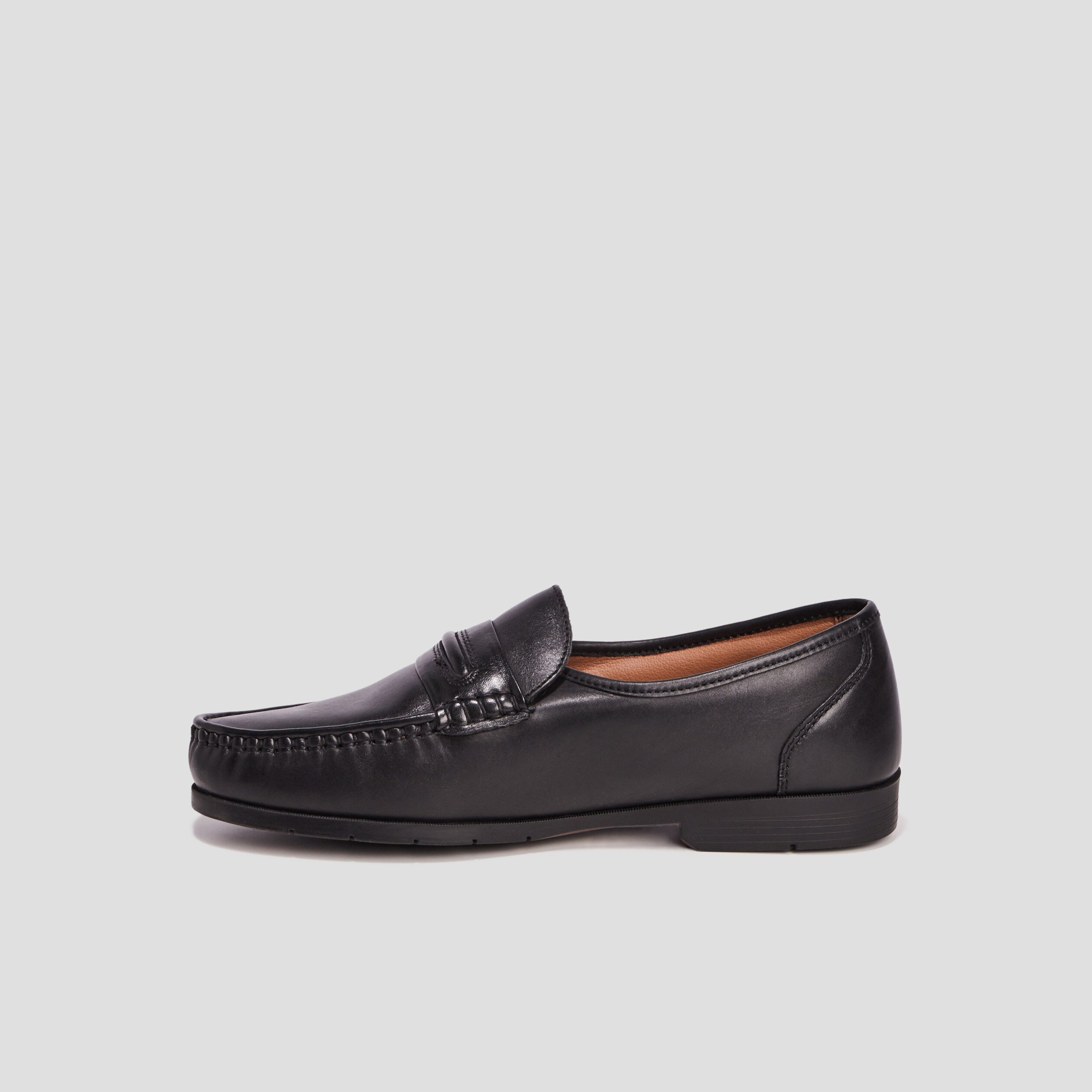mocassins en cuir noir homme Mocassins en cuir noir homme