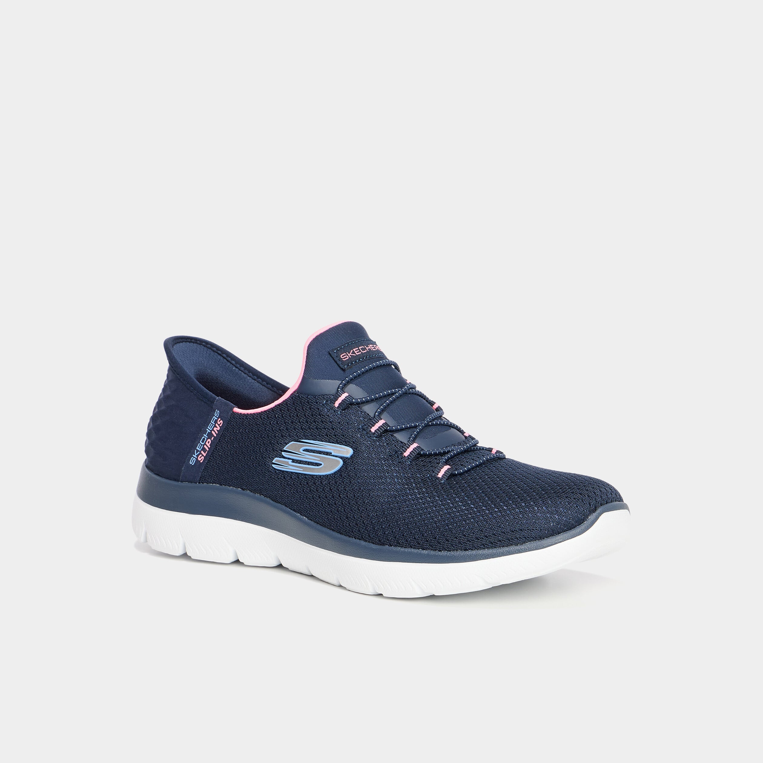 Baskets running Slip-ins Skechers bleu femme
