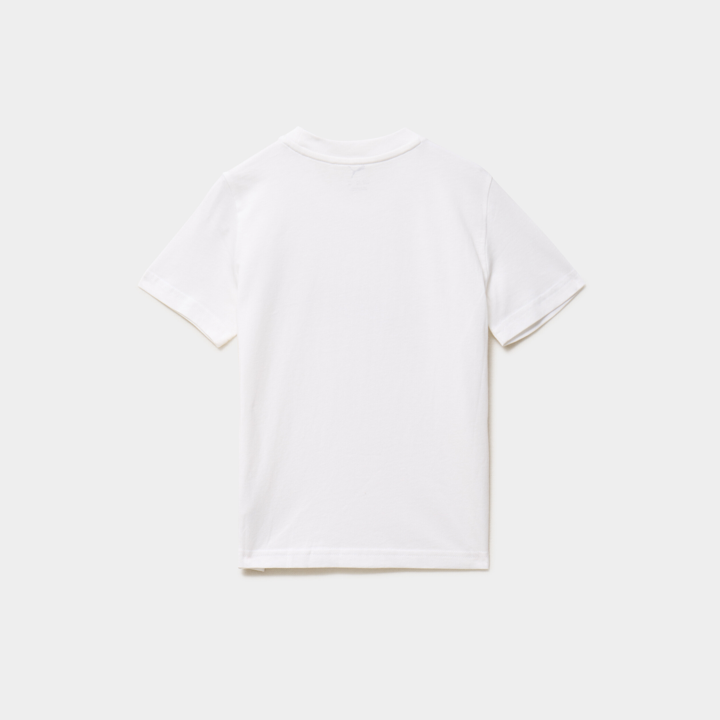 T-shirt manches courtes coton Puma blanc fille