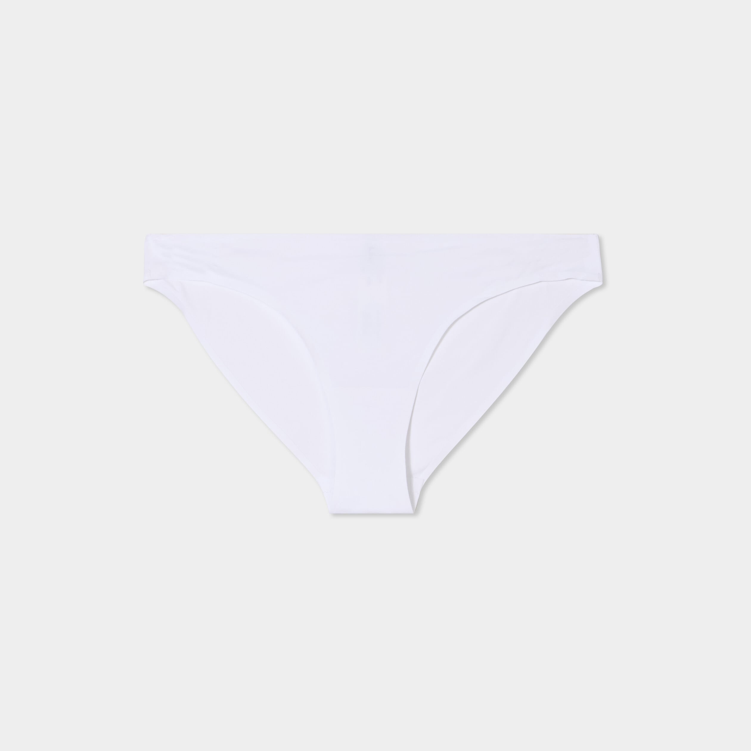 Culotte microfibre sans coutures blanc femme