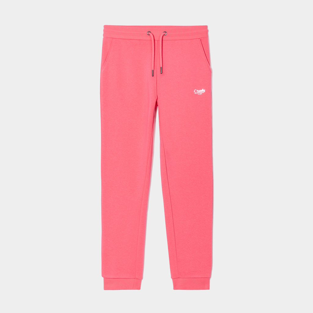 Pantalon de jogging coton Creeks rose vif fille