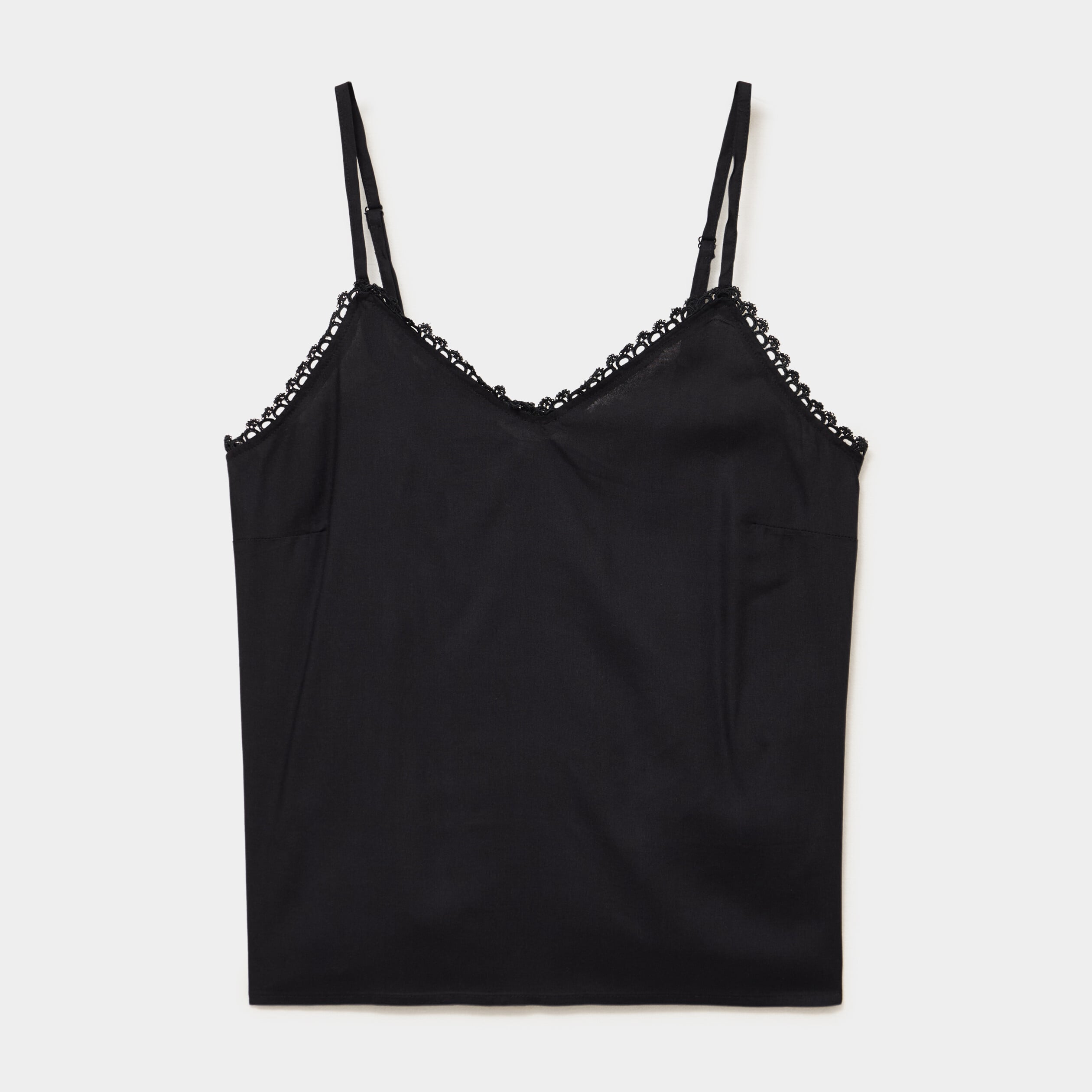Caraco bretelles fines noir femme