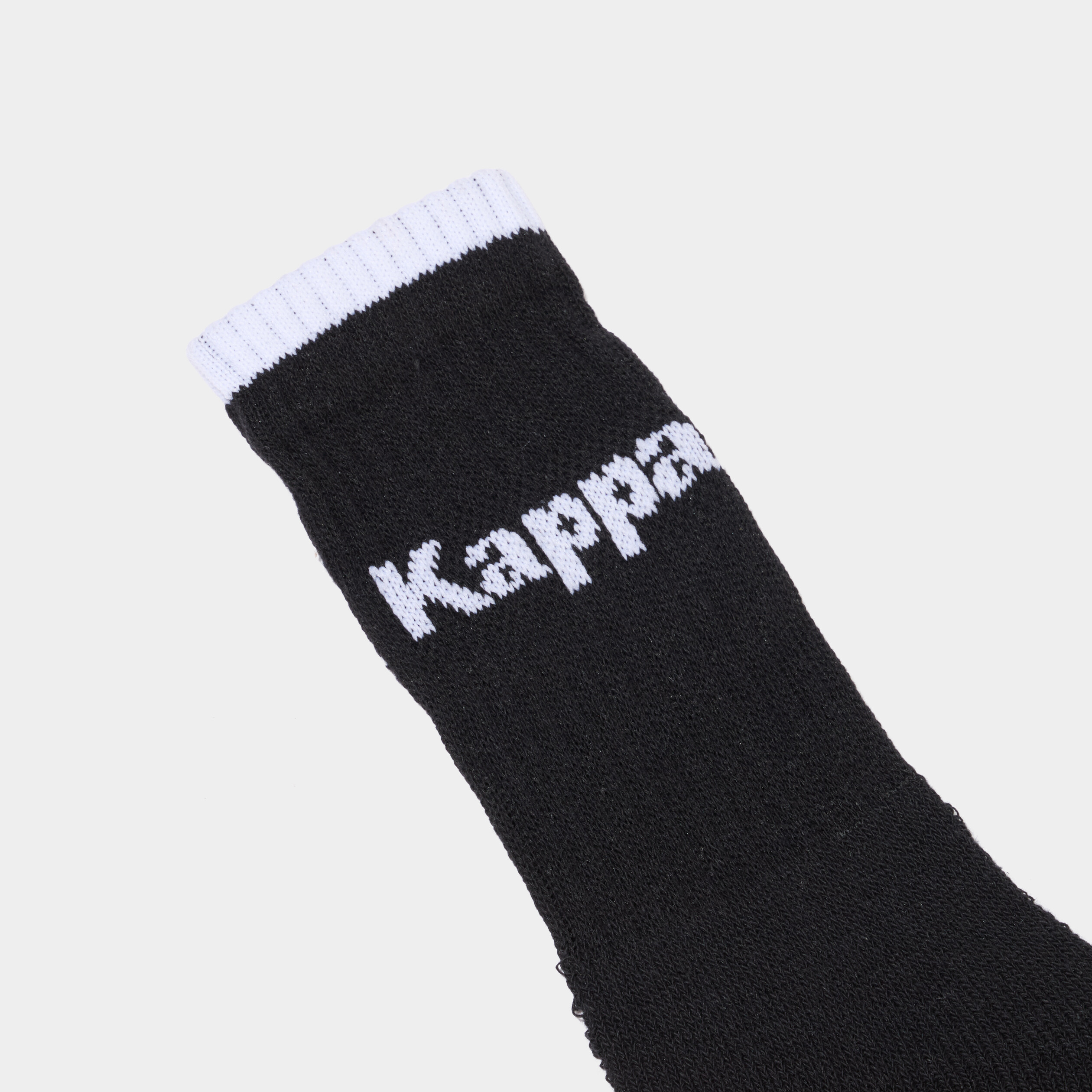 Lot 3 paires chaussettes sport Kappa noir gar&ccedil;on