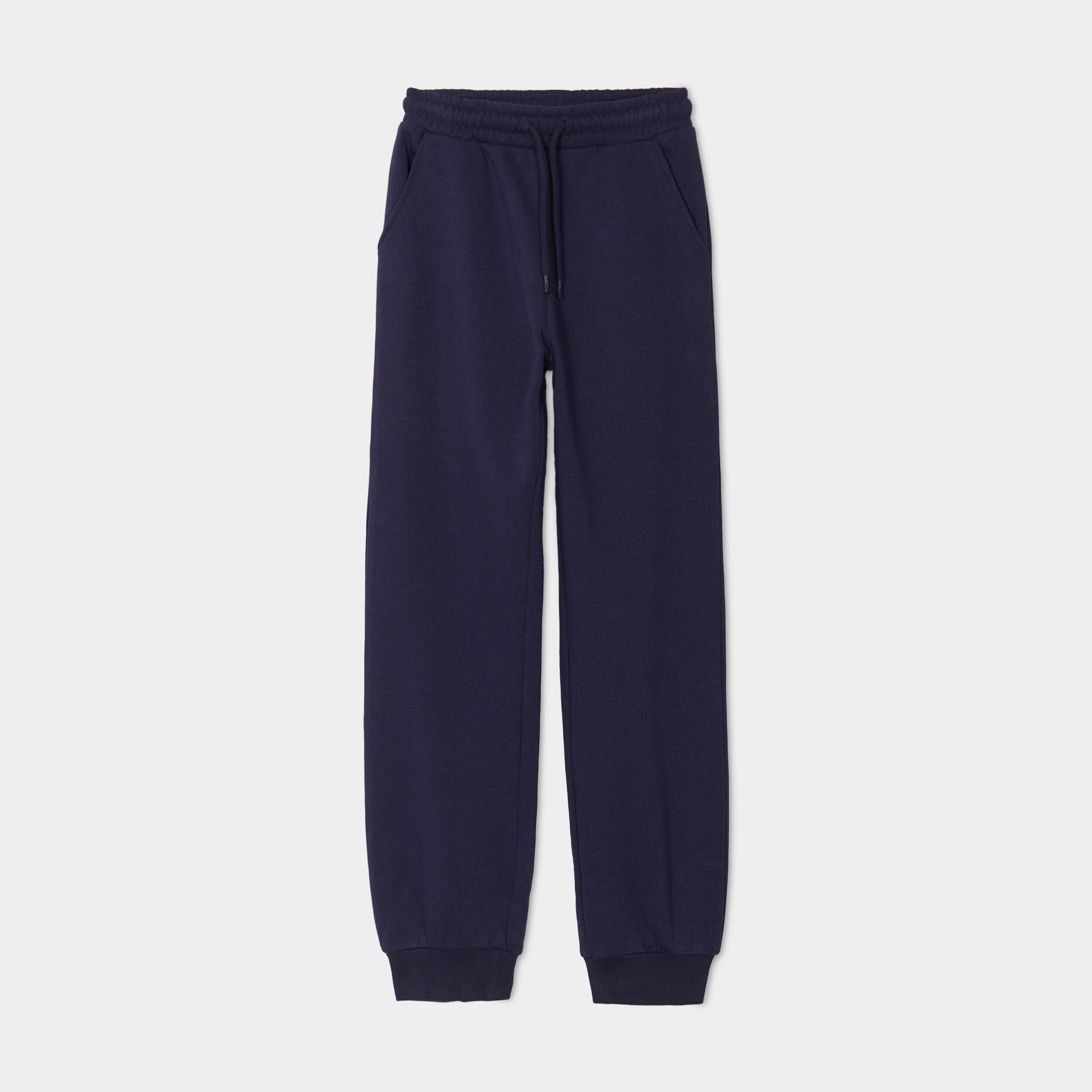 Pantalon de jogging droit bleu marine fille