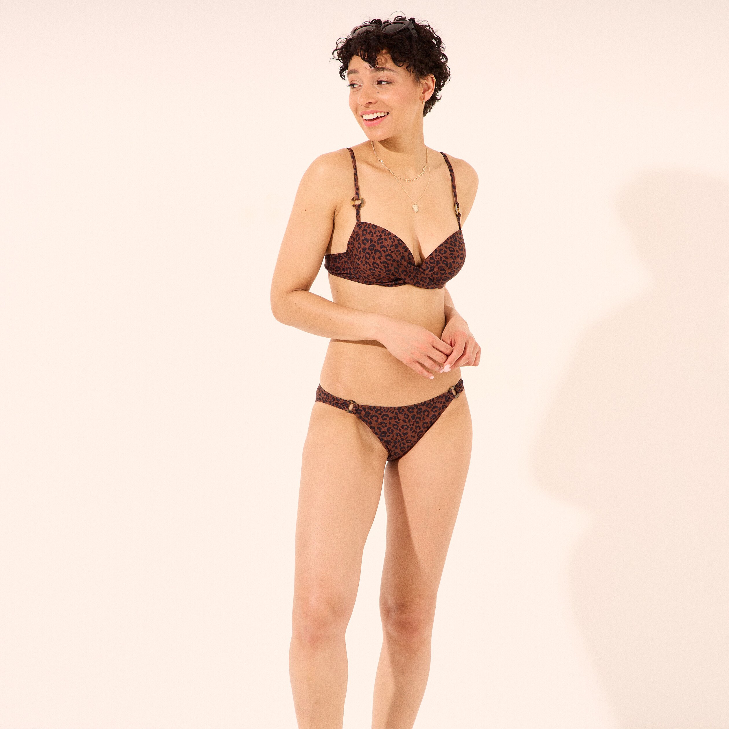 haut de maillot de bain push up marron femme Haut de maillot de bain push up marron femme