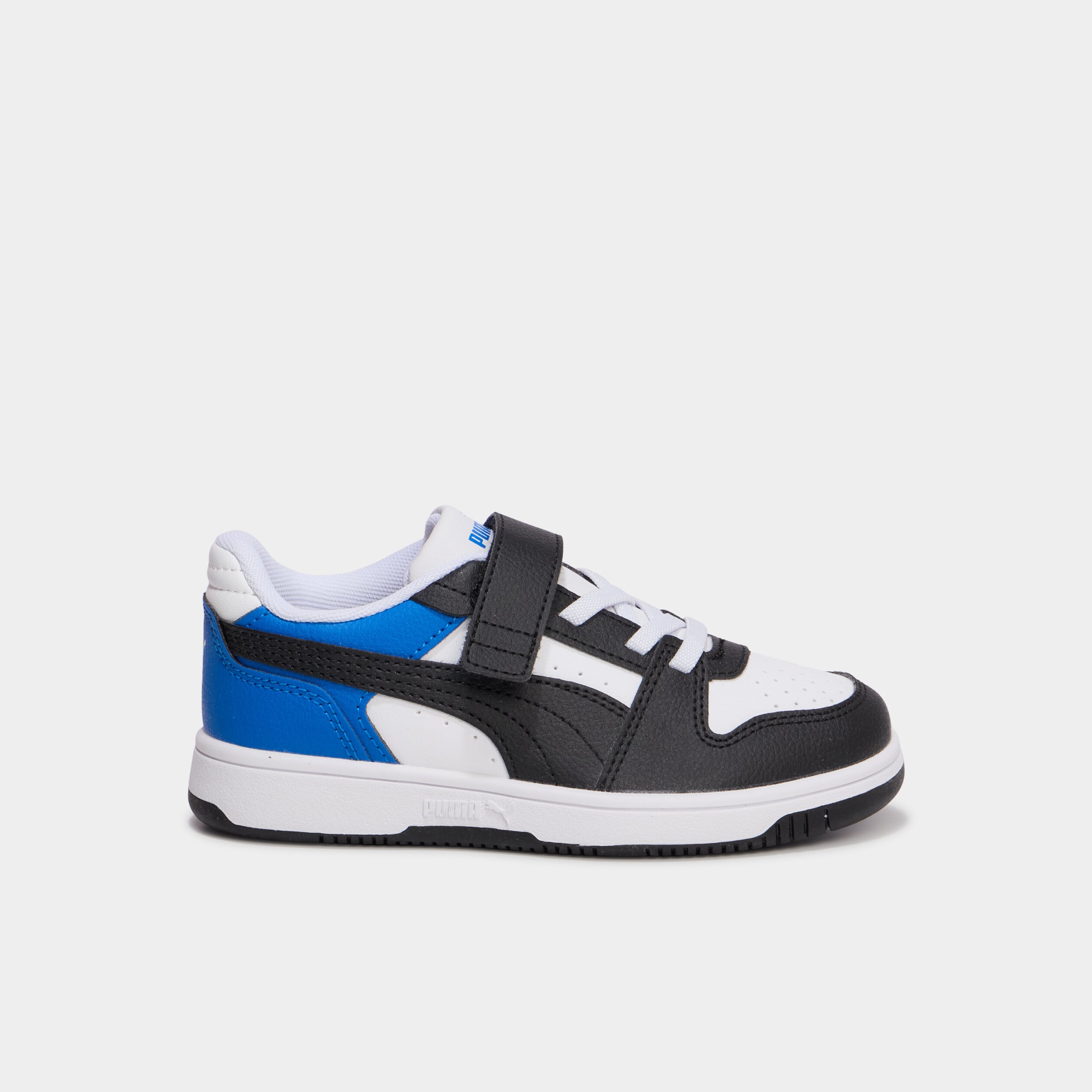 Baskets &agrave; scratchs Puma Rebound Slam bleu electrique gar&ccedil;on