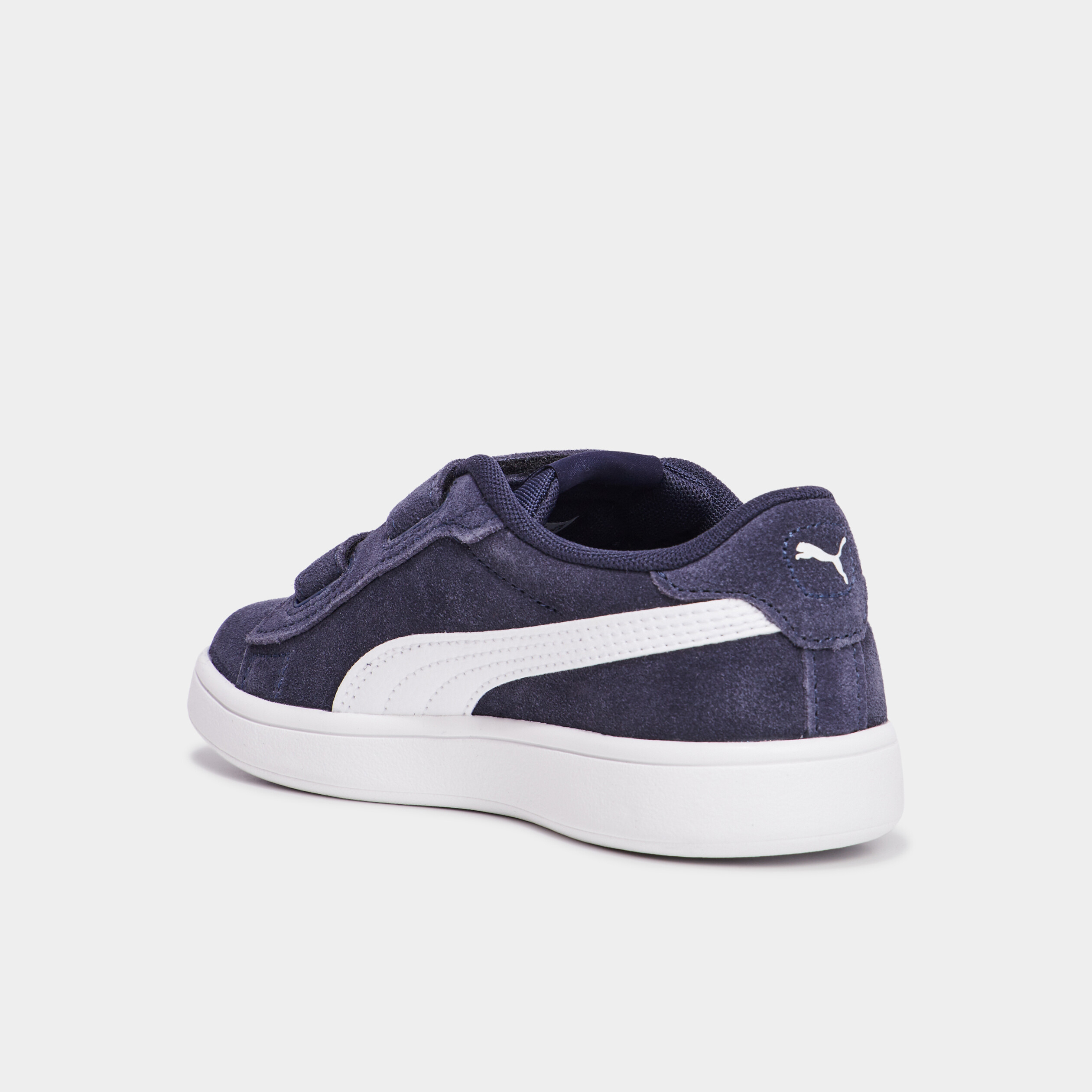 tennis basses en cuir puma smash bleu marine garcon Tennis basses en cuir Puma Smash bleu marine garçon