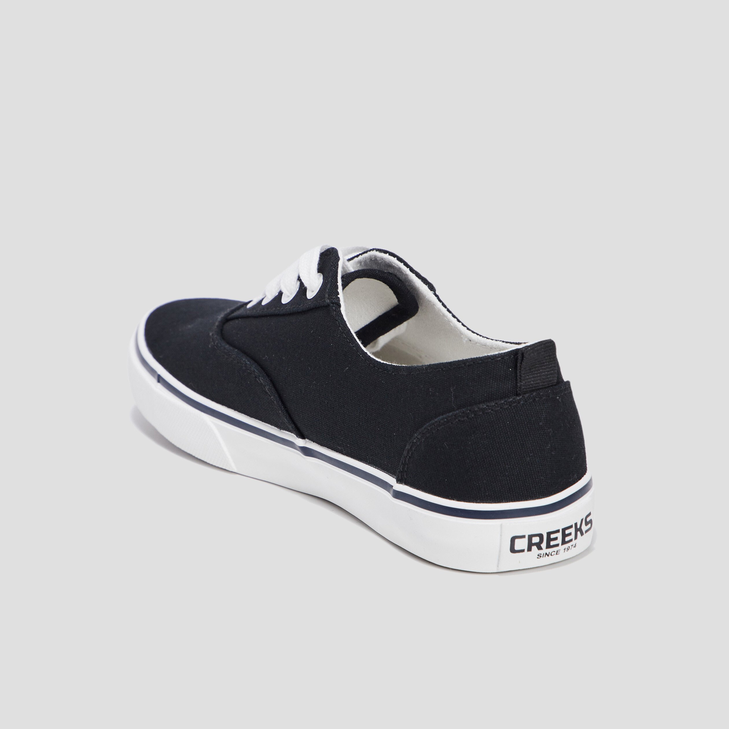 tennis a lacets en toile creeks noir garcon Tennis à lacets en toile Creeks noir garçon