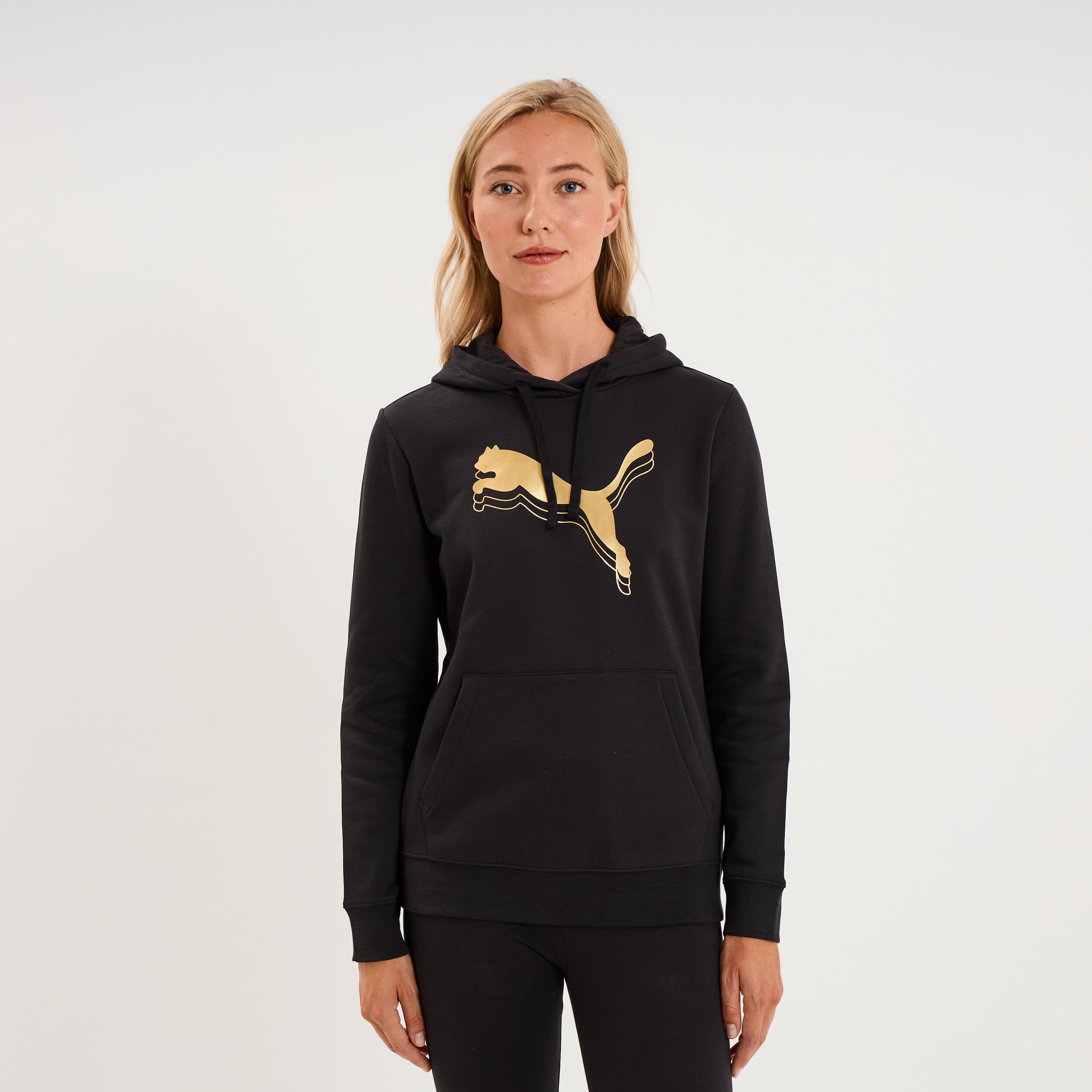 Sweat hoodie 1 poche &agrave; capuche Puma noir femme