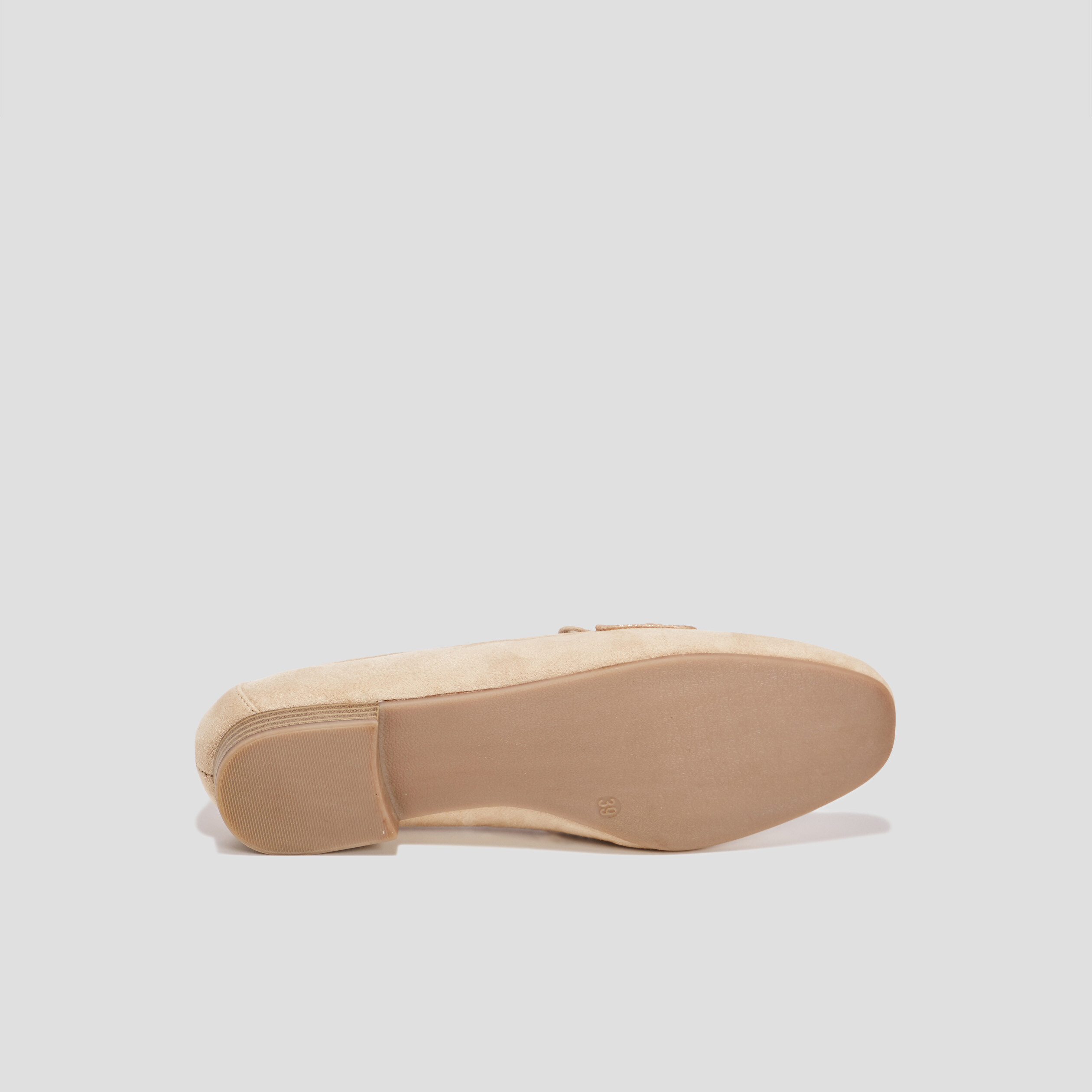 mocassins plats suede jaune or femme Mocassins plats suède jaune or femme