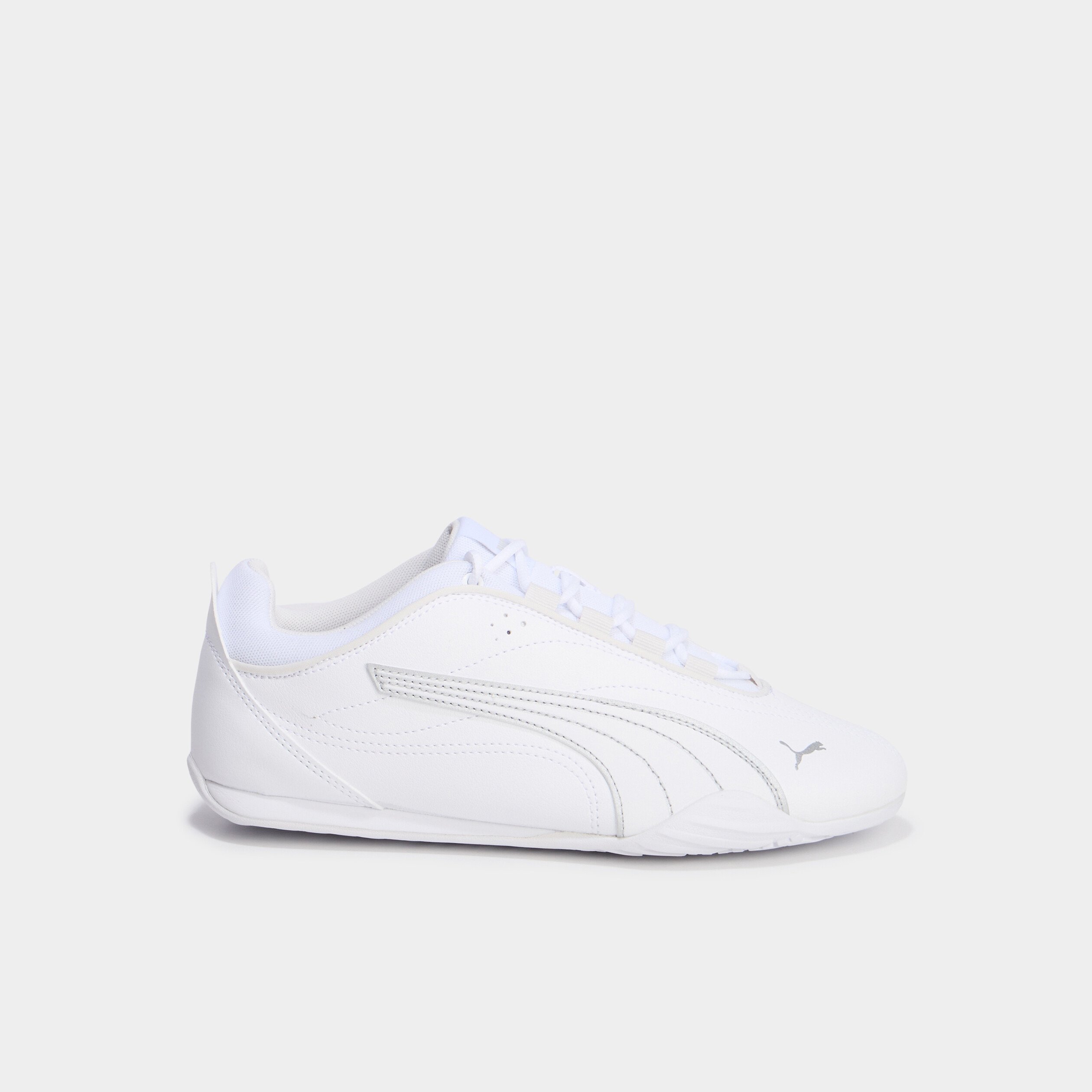 tennis basses lacets elastiques puma blanc femme Tennis basses lacets élastiqués Puma blanc femme