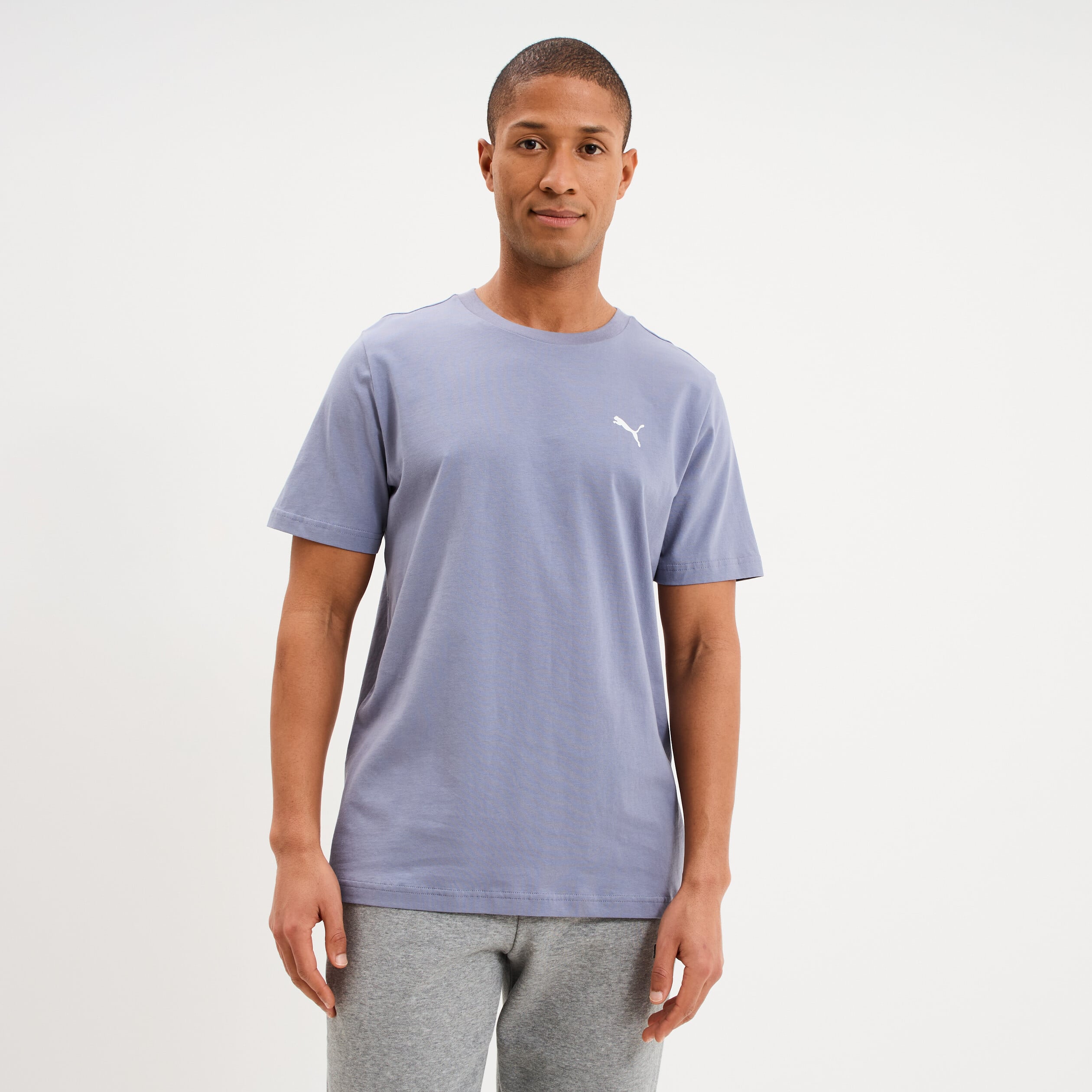T-shirt manches courtes coton Puma mauve homme