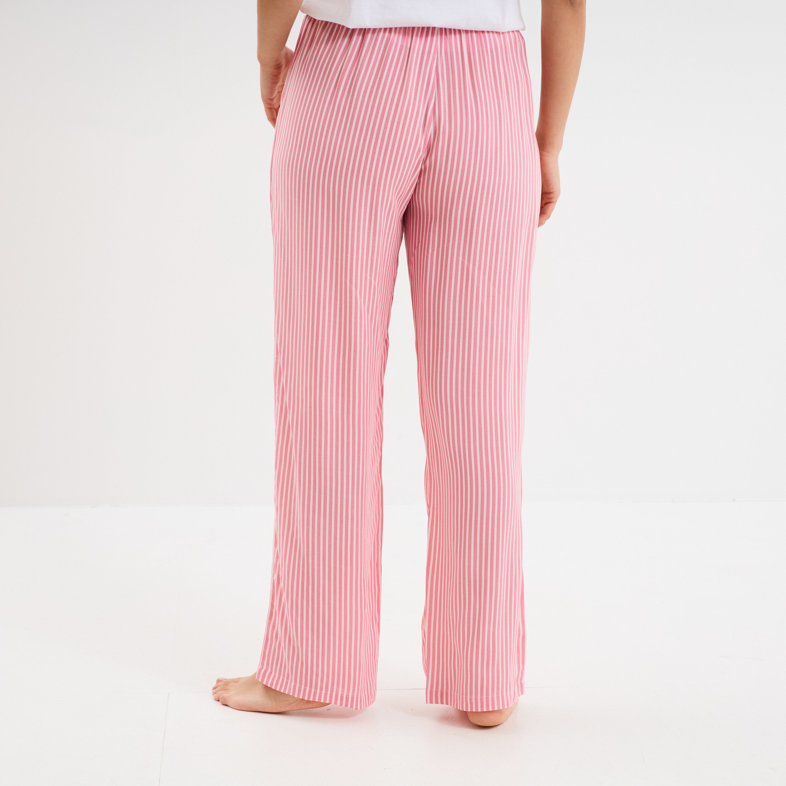 pantalon de pyjama fluide rose femme Pantalon de pyjama fluide rose femme