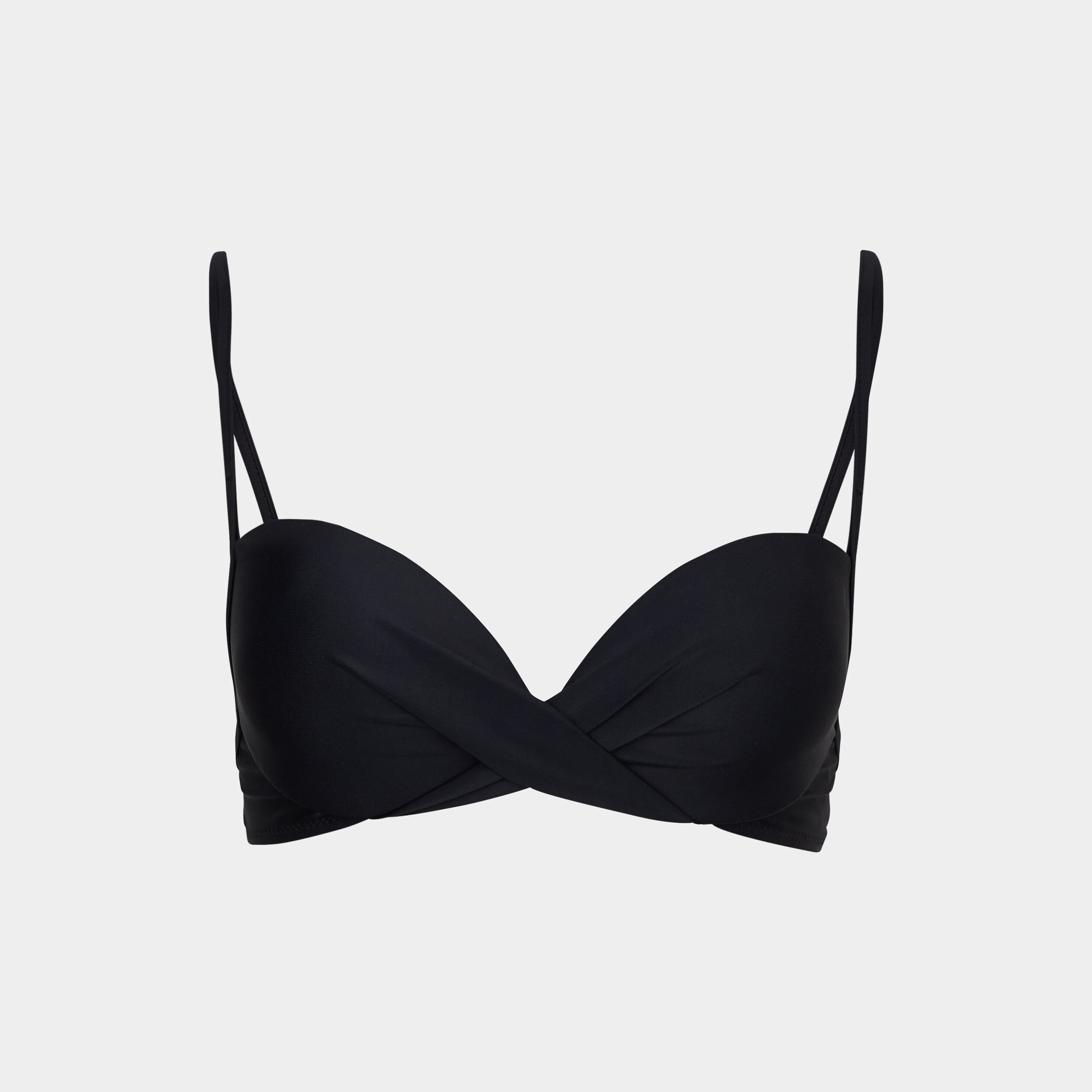 Haut de maillot de bain push up armatur&eacute; noir femme