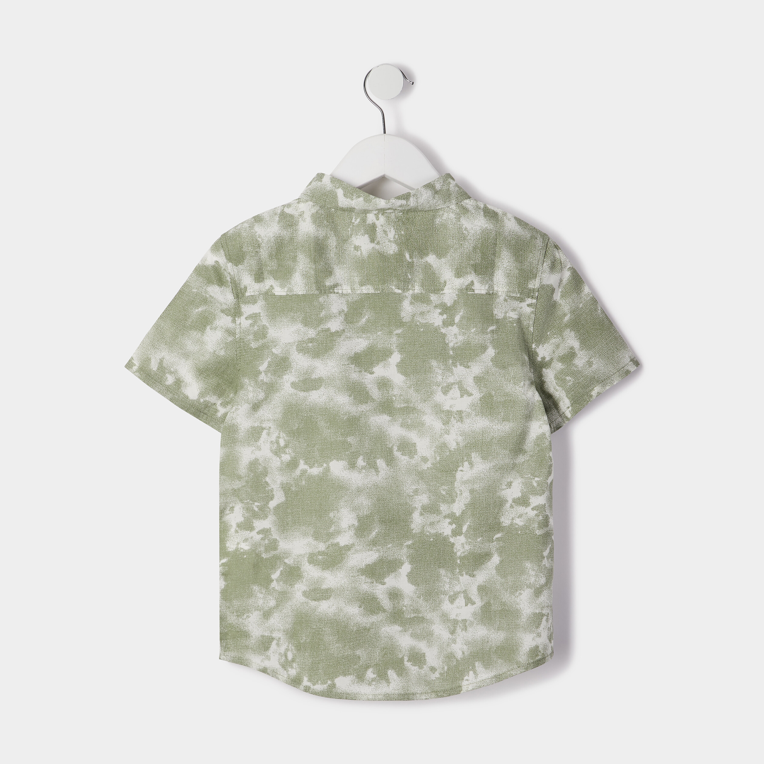 Chemise manches courtes ecru garçon