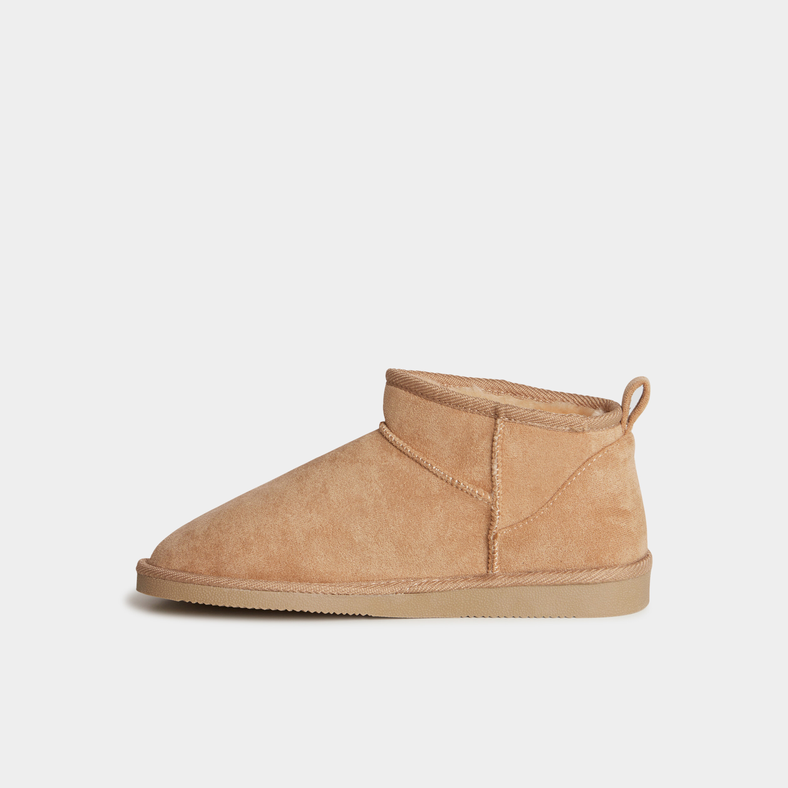 Bottines fourr&eacute;es sable femme