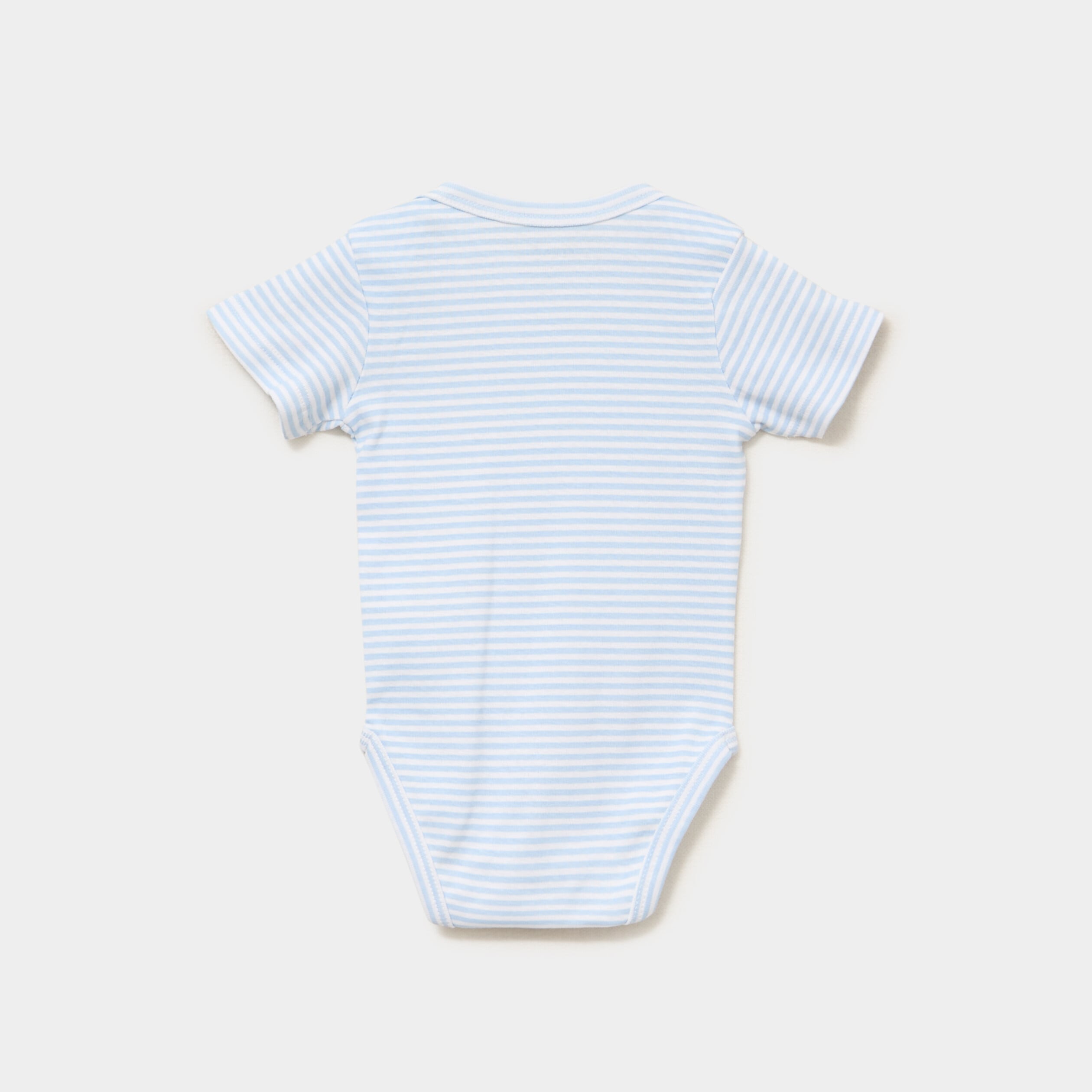 Lot 3 bodies US coton manches courtes bleu ciel b&eacute;b&eacute;