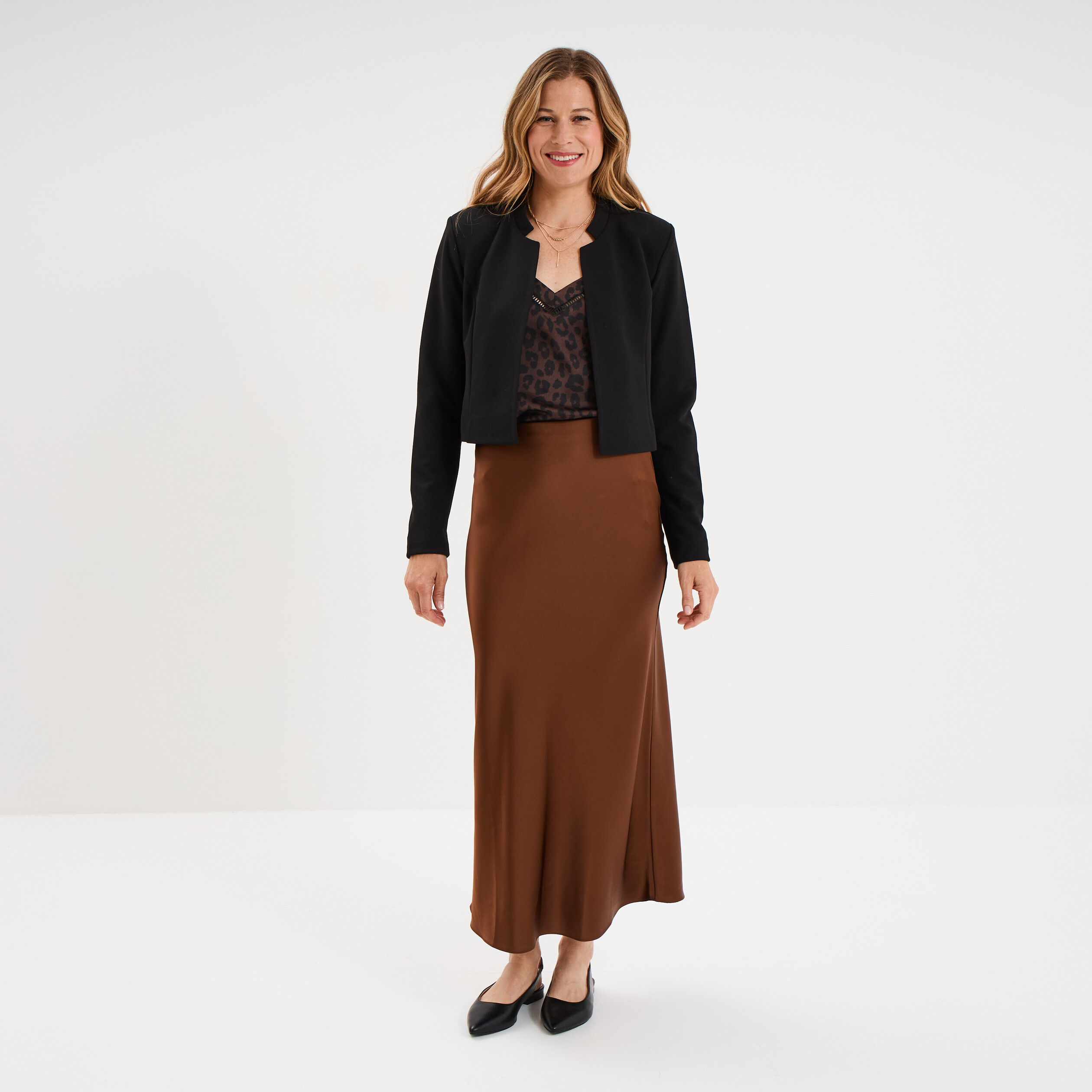 veste bolero doublee stretch noir femme Veste boléro doublée stretch noir femme