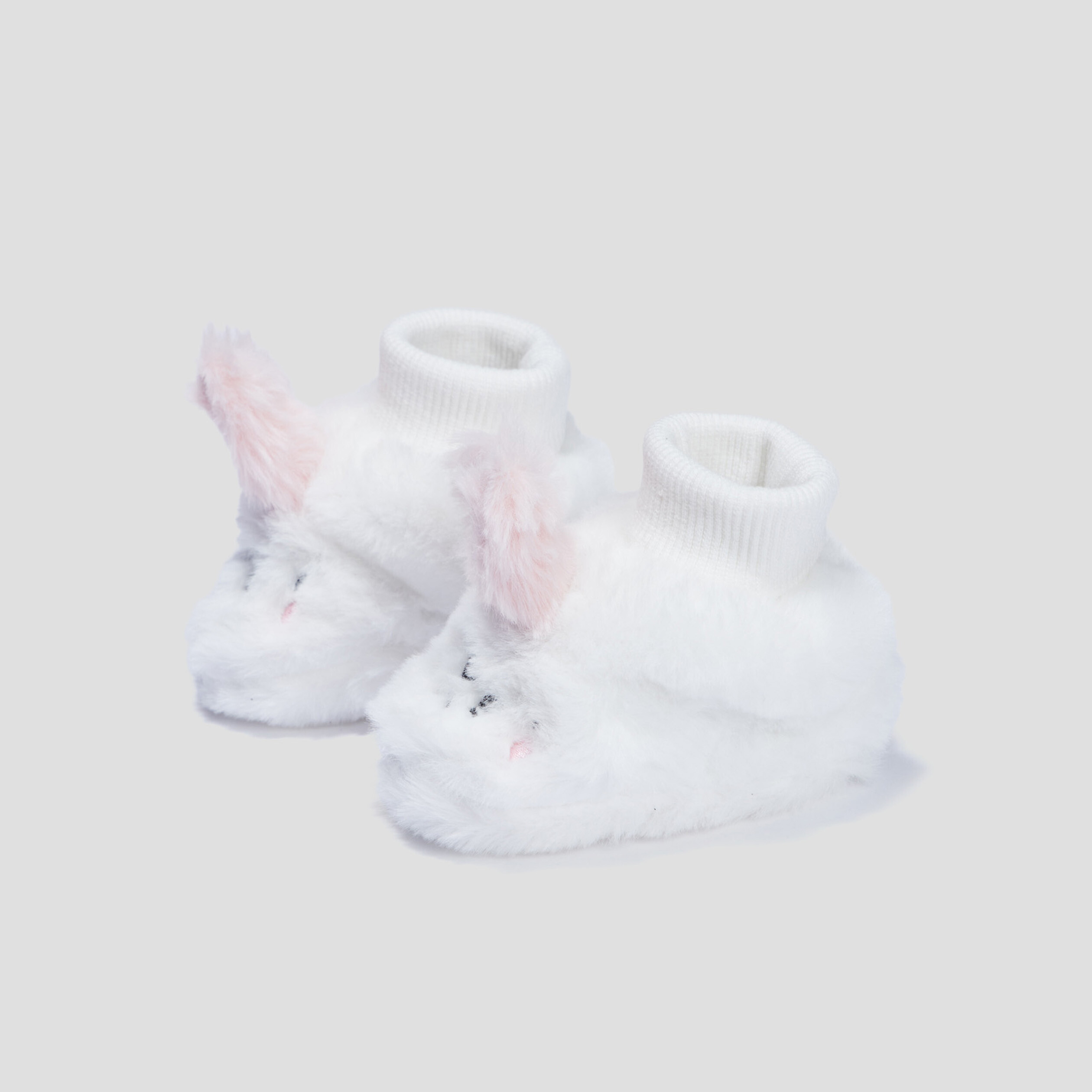 Chaussettes d'intérieur ivoire mixte