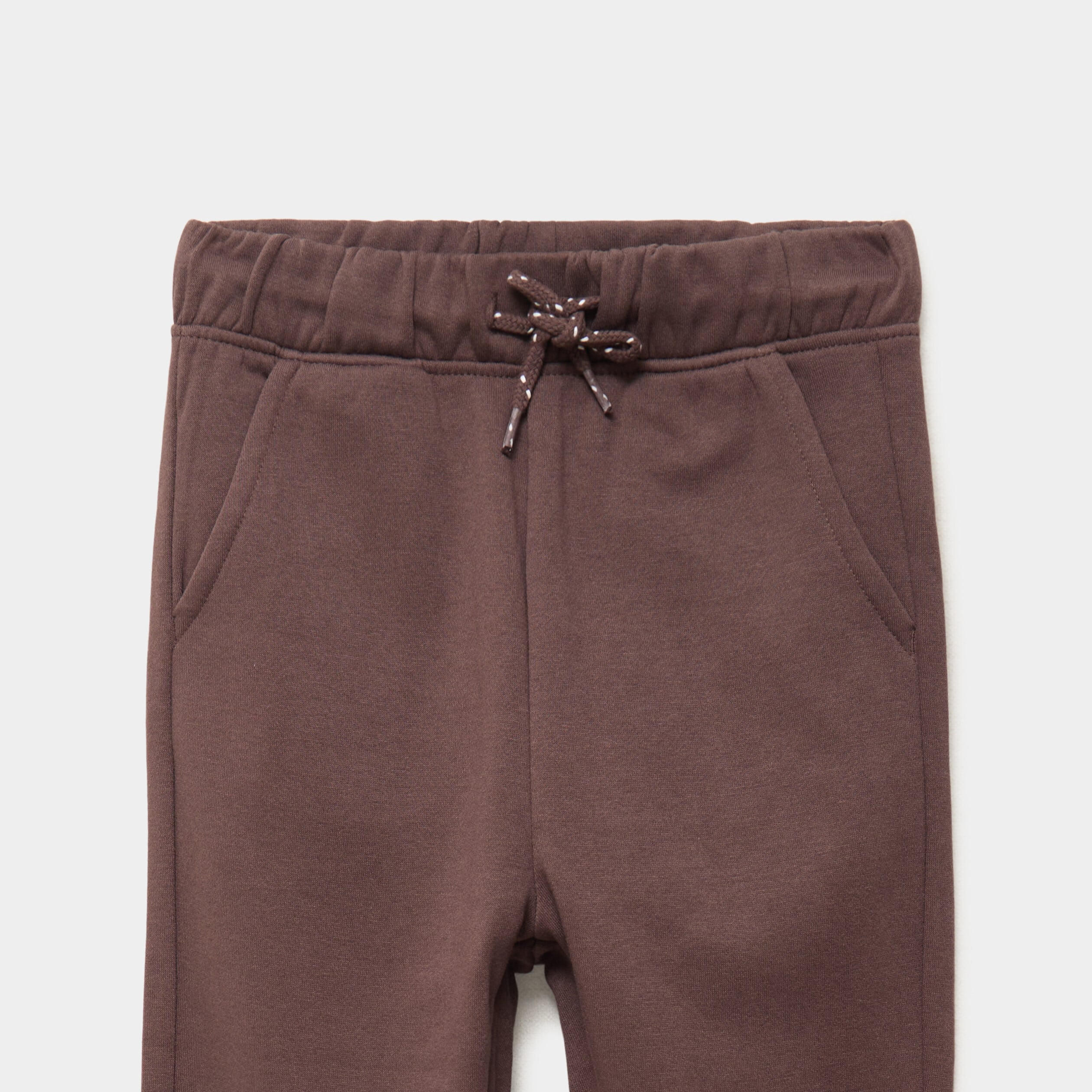 Pantalon jogging regular 2 poches marron fonc&eacute; gar&ccedil;on