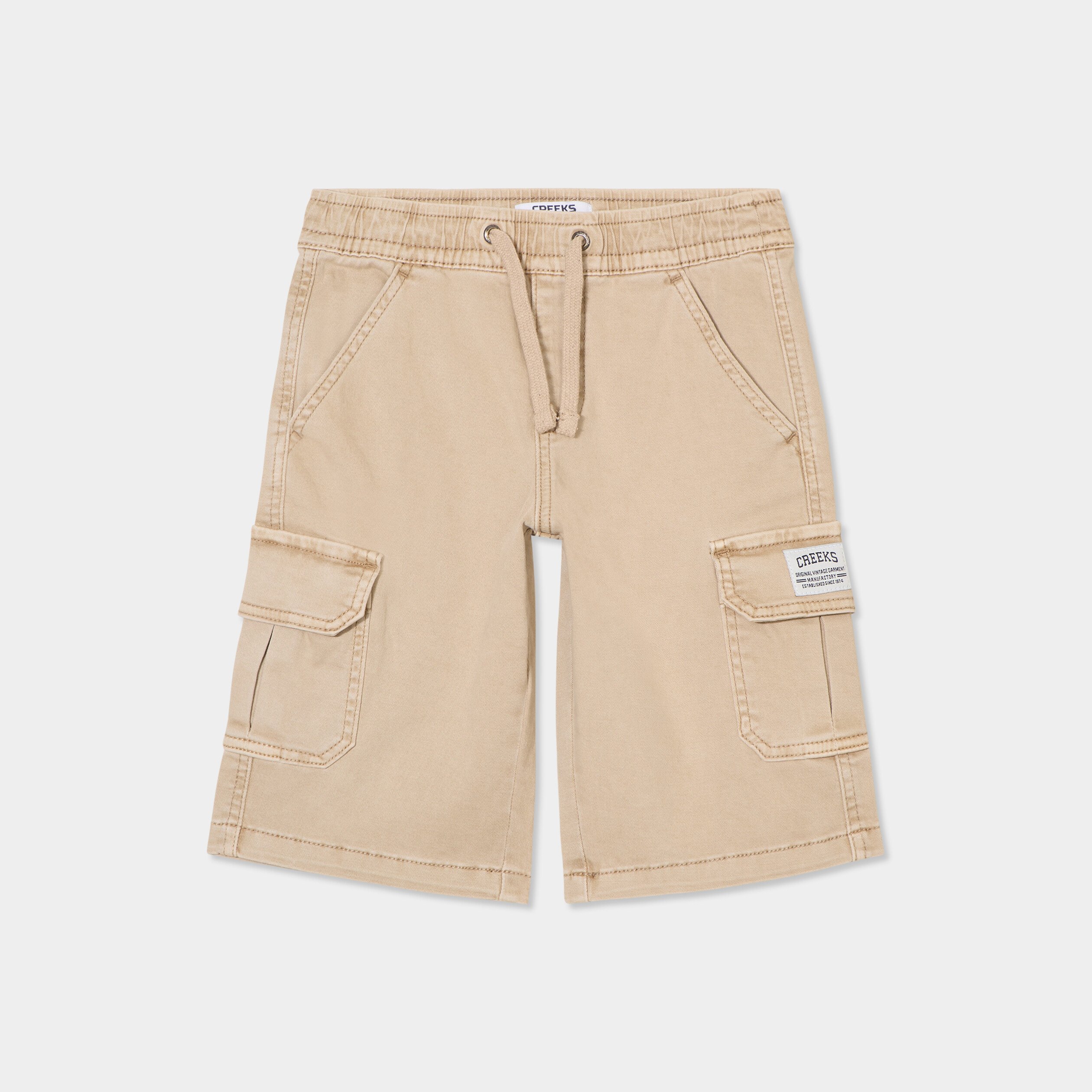 bermuda cargo coton beige garcon Bermuda cargo coton beige garçon