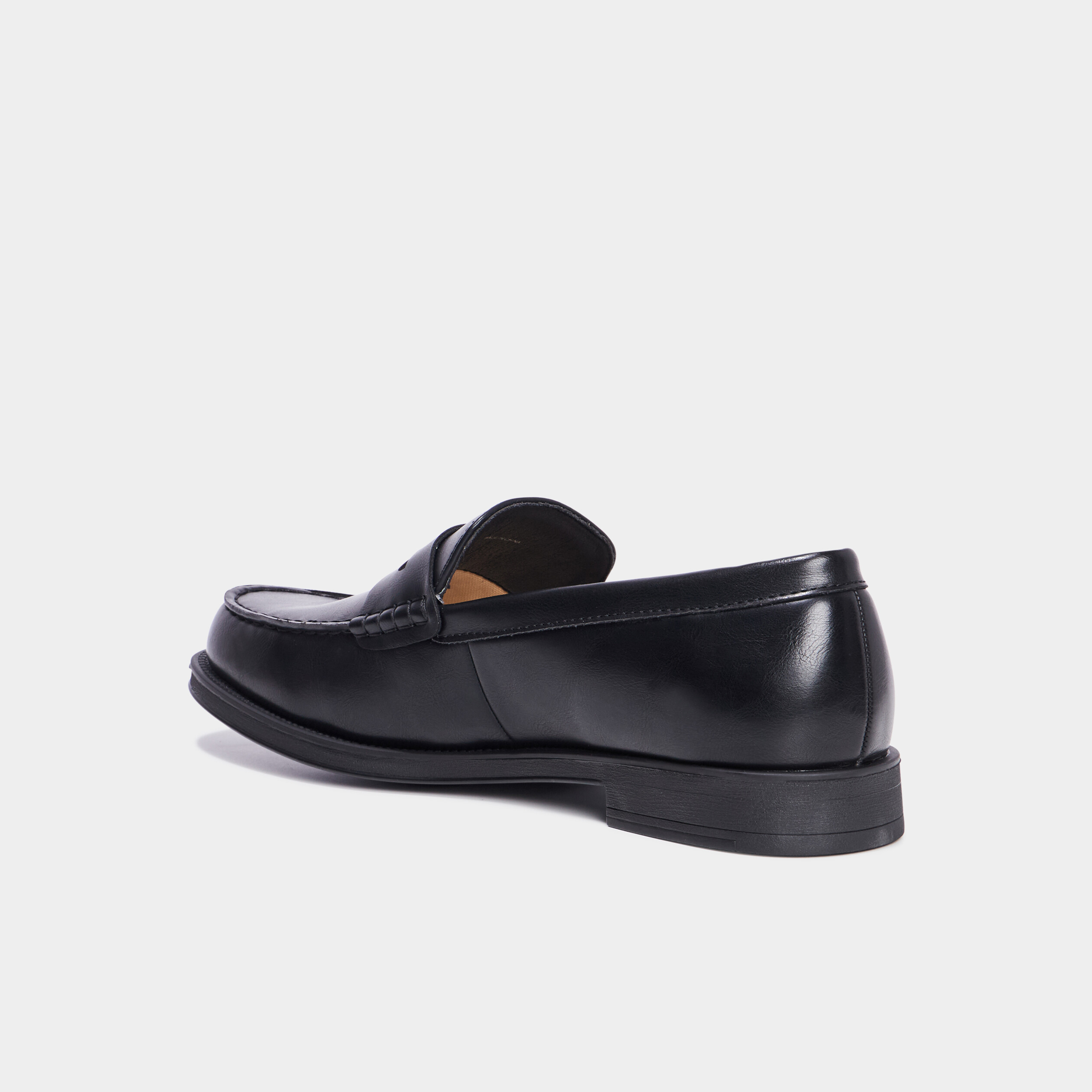 mocassins a bout rond noir homme Mocassins à bout rond noir homme