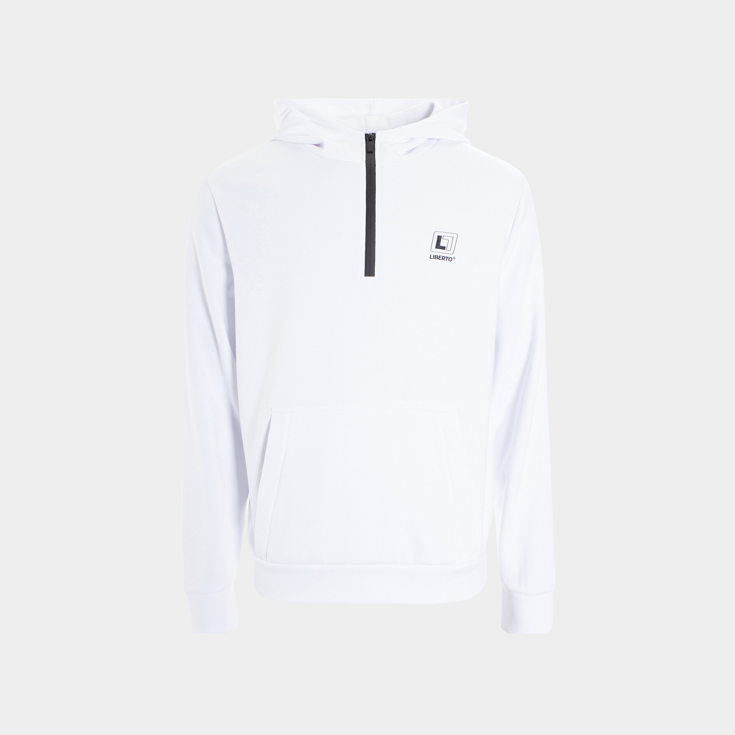 Sweat à capuche hoodie Liberto blanc homme