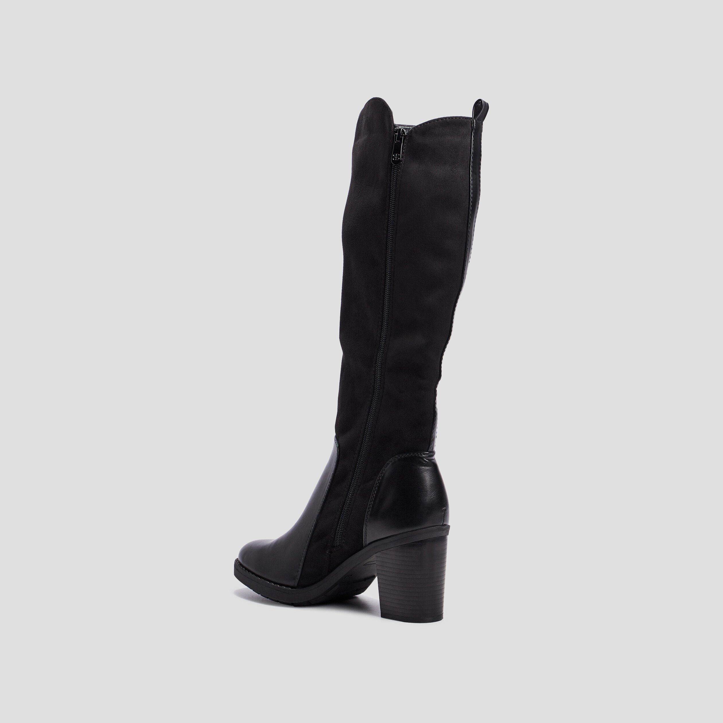 Bottes zippées orange foncé femme
