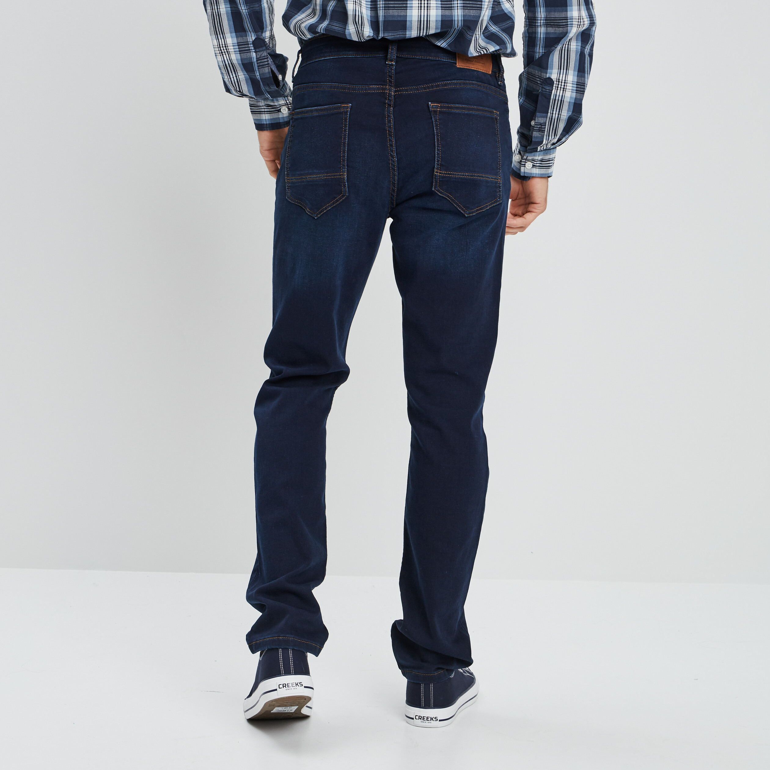 Jeans regular denim brut homme