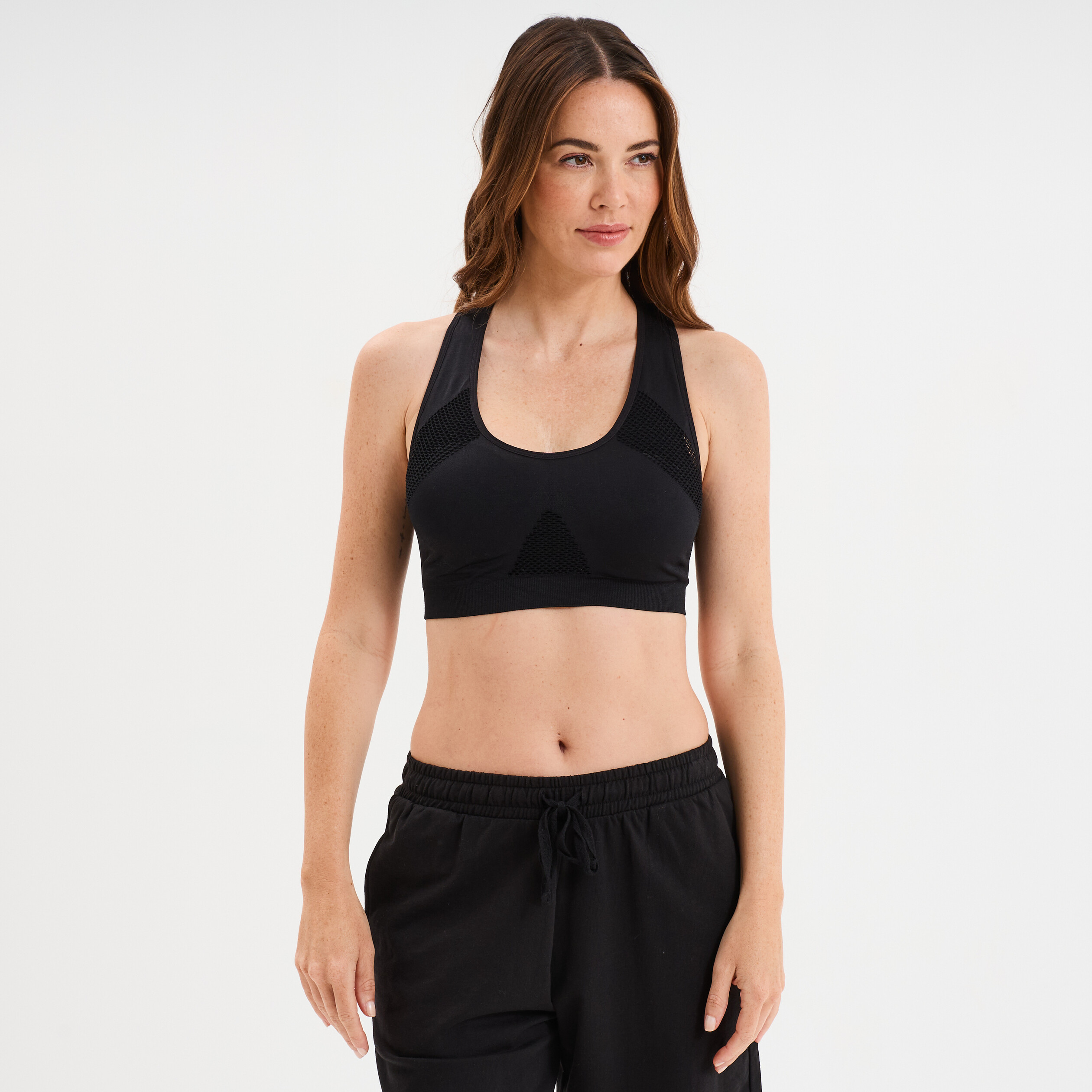 brassiere sport microfibre dos nageur noir femme Brassière sport microfibre dos nageur noir femme