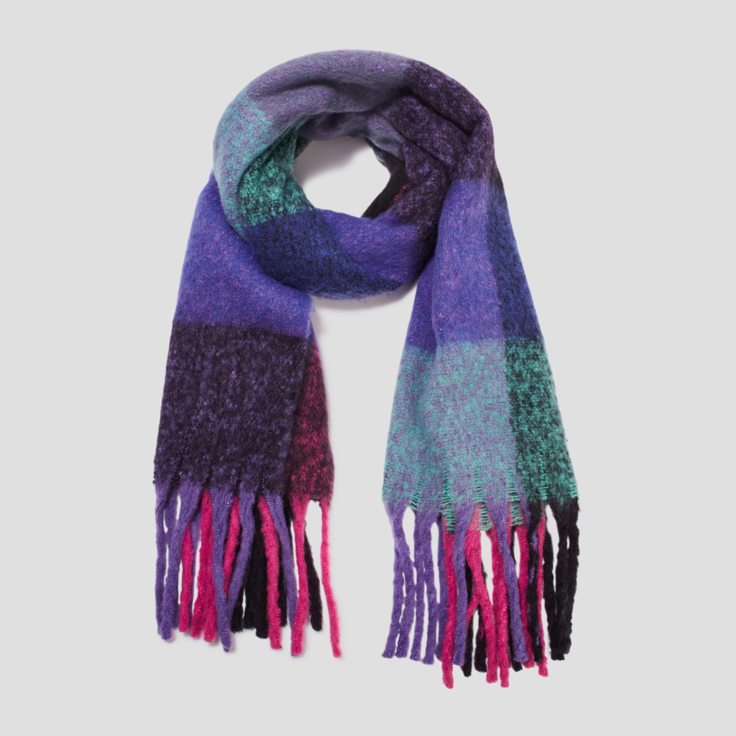 Écharpe multicolore femme