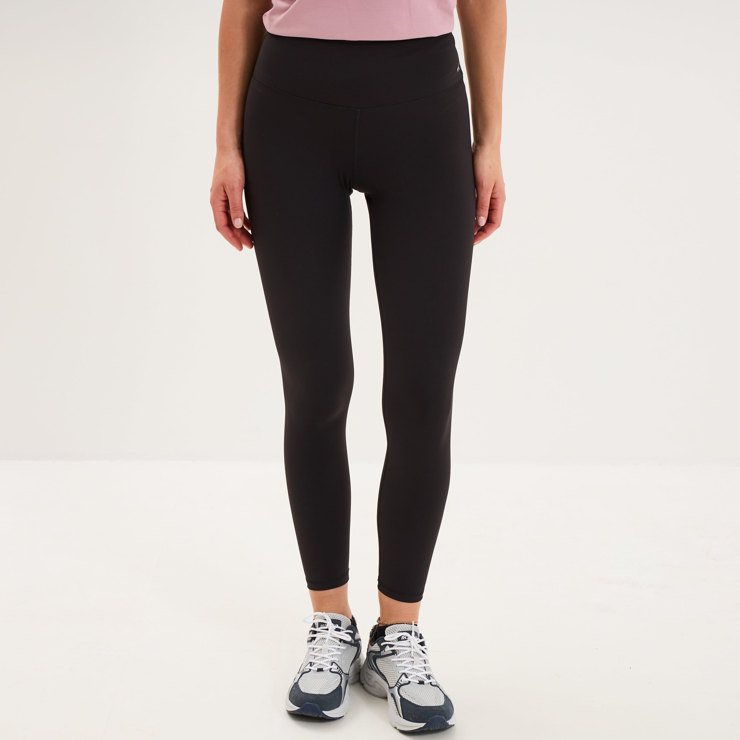Legging de sport gainant taille haute noir femme