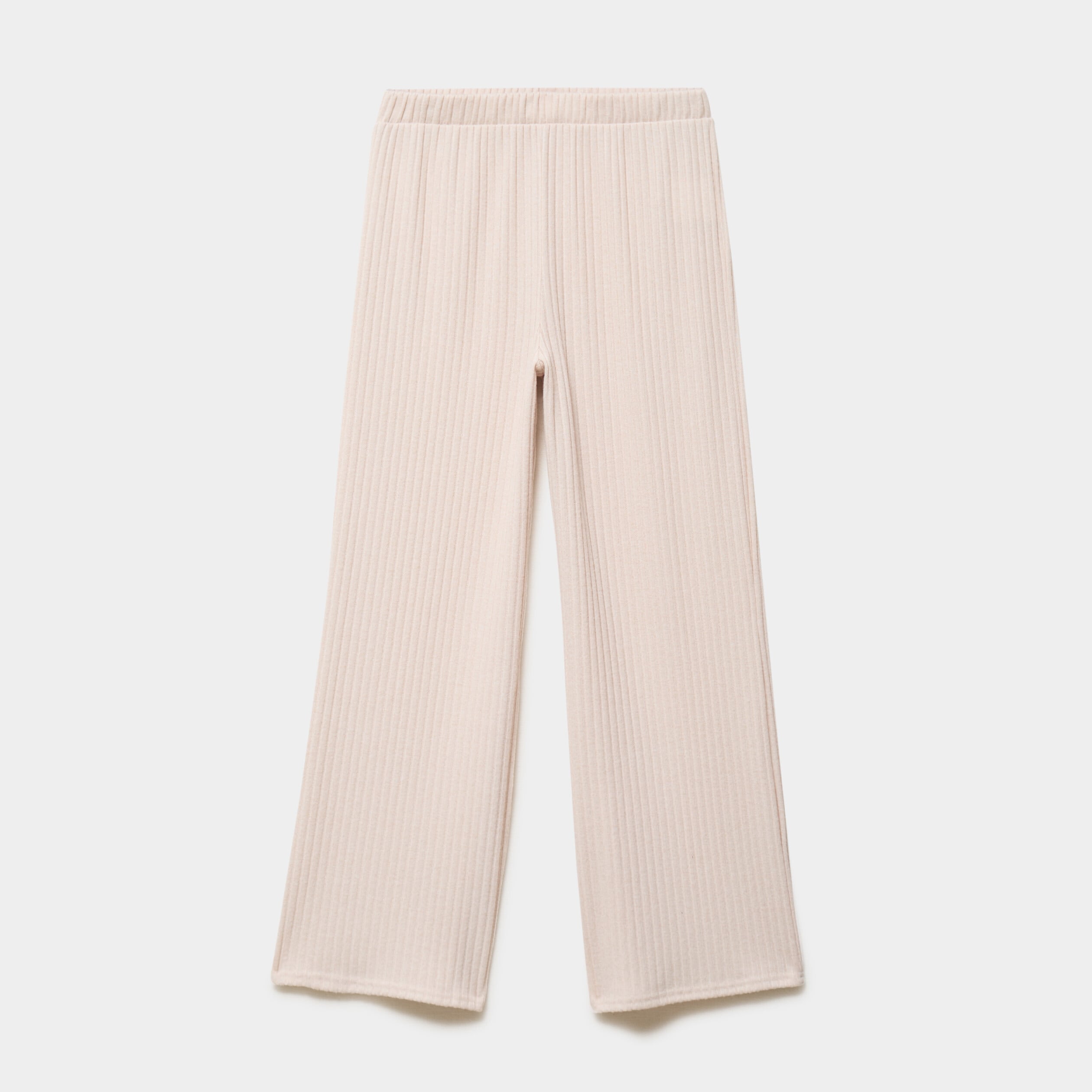 Bas de pyjama large c&ocirc;tel&eacute; long beige femme
