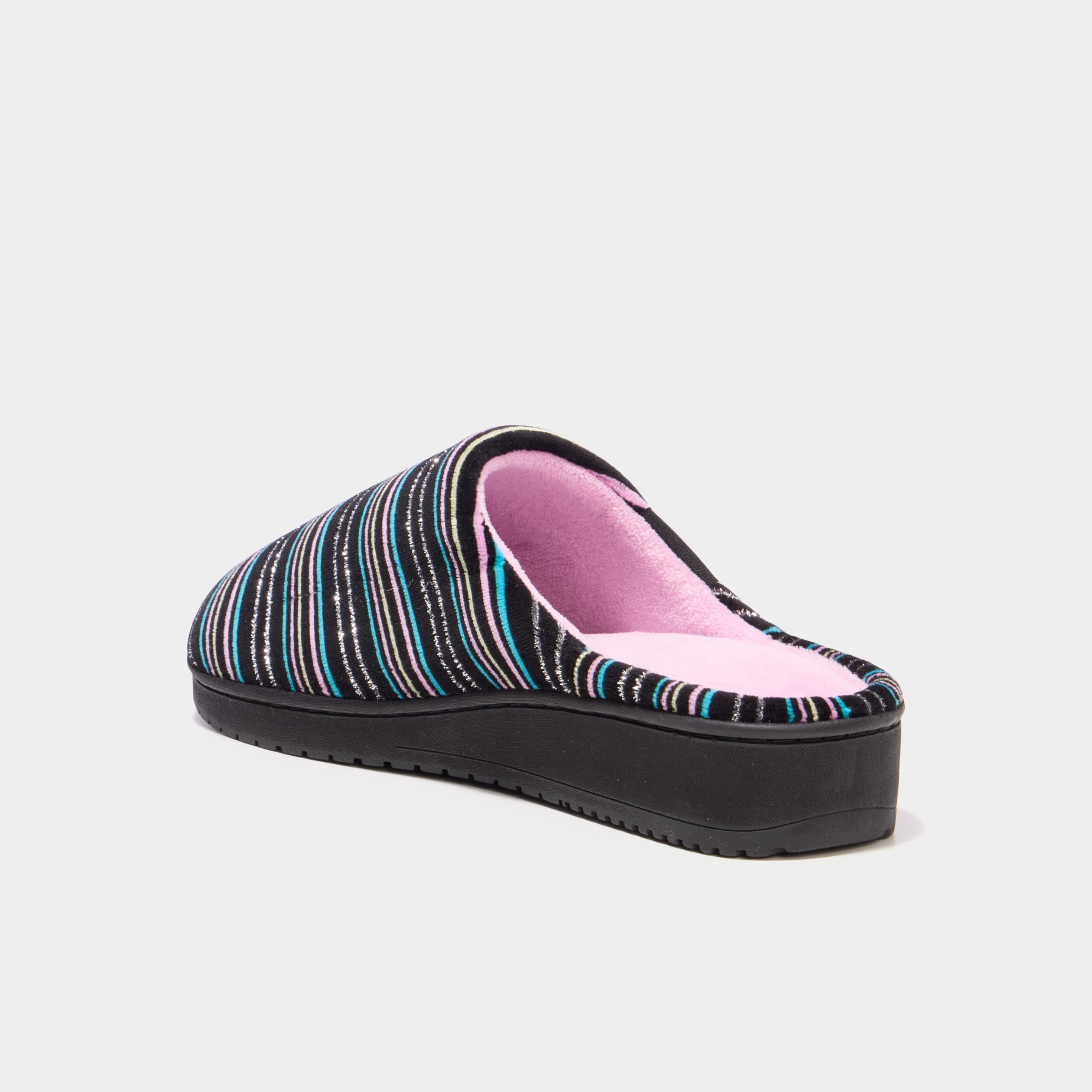 Chaussons mules lavables Isotoner vert turquoise femme