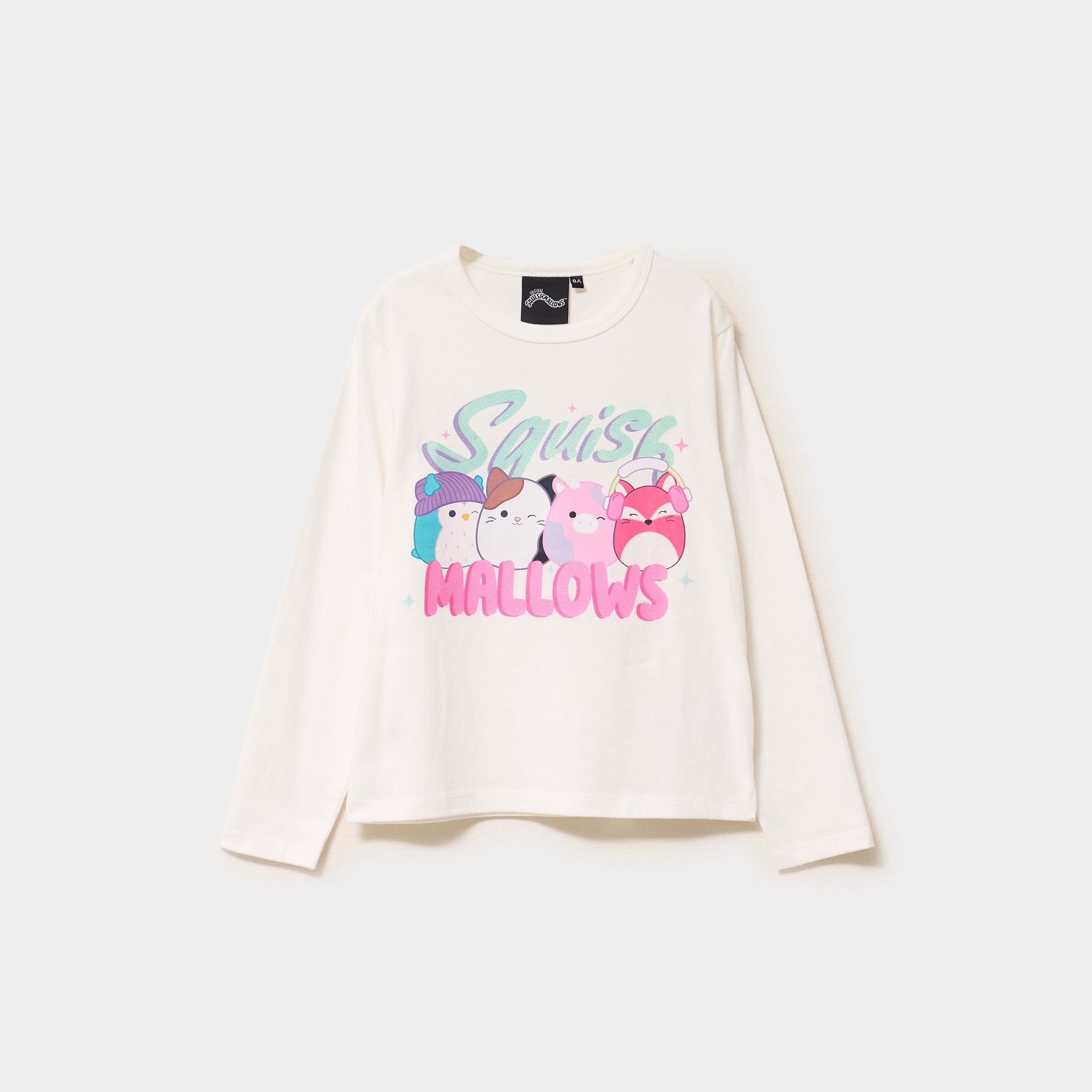 t shirt manches longues squishmallow ivoire fille T-shirt manches longues Squishmallow ivoire fille