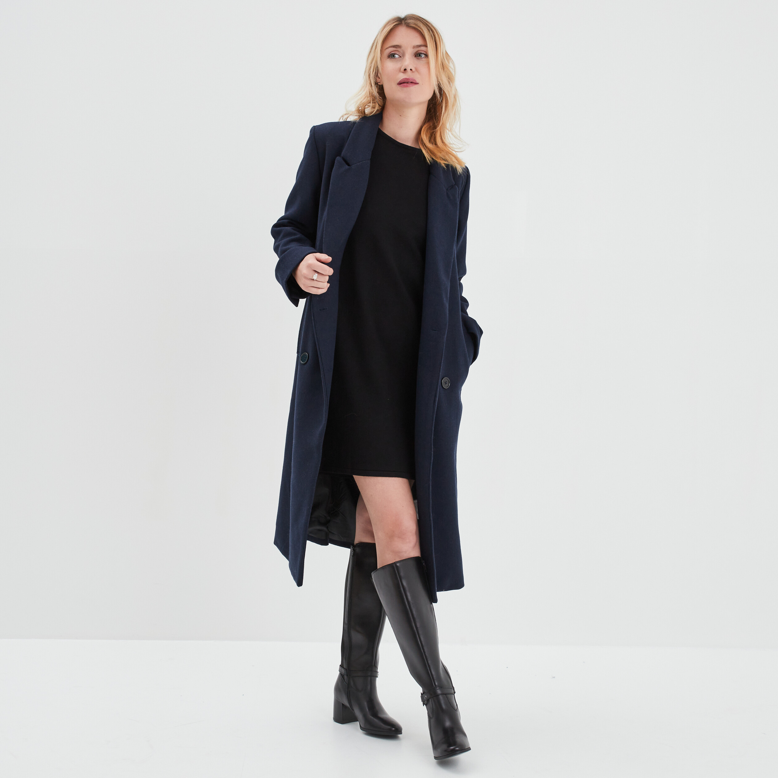 robe pull manches chauves souris noir femme Robe pull manches chauves-souris noir femme