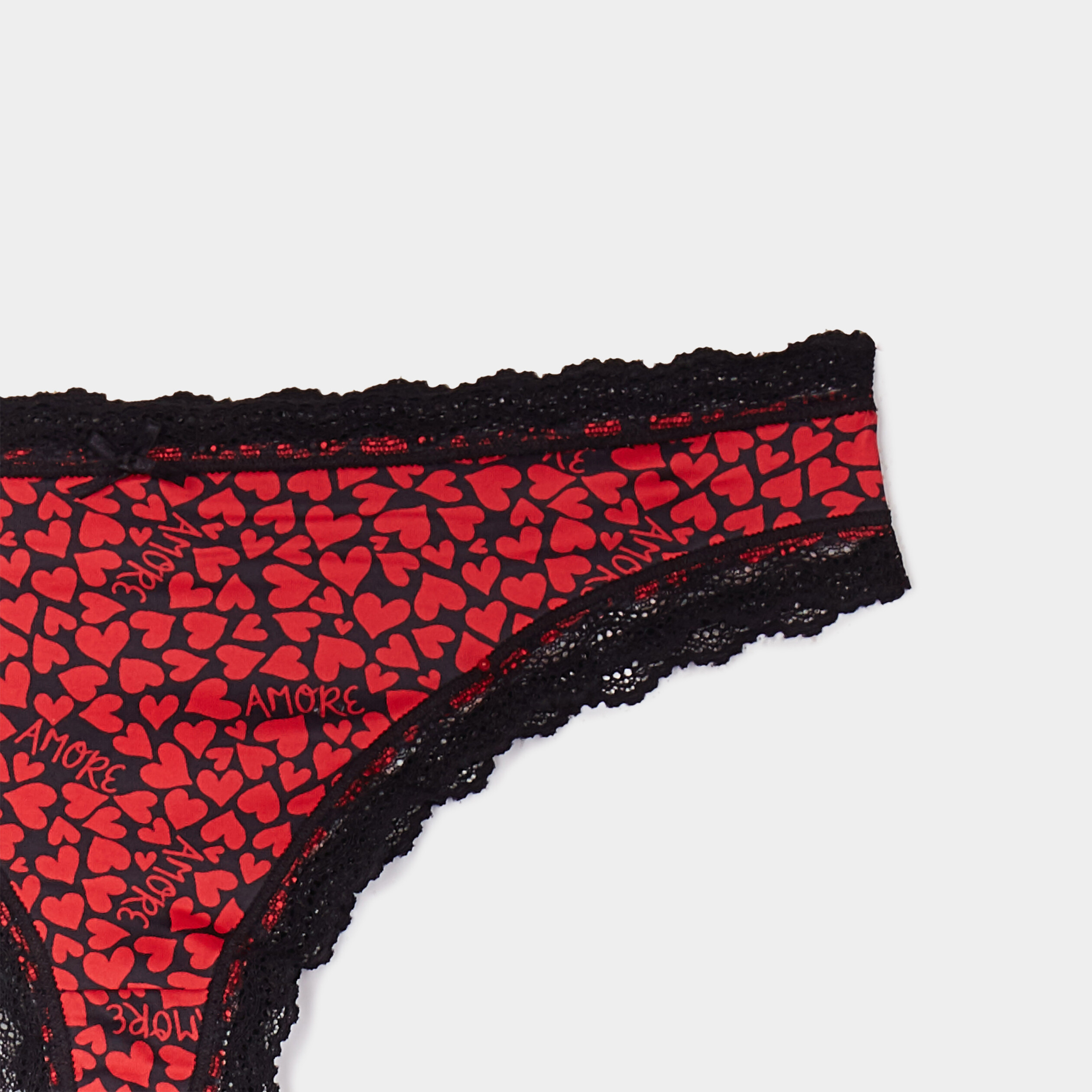lot de 2 tangas bords dentelle noir femme Lot de 2 tangas bords dentelle noir femme