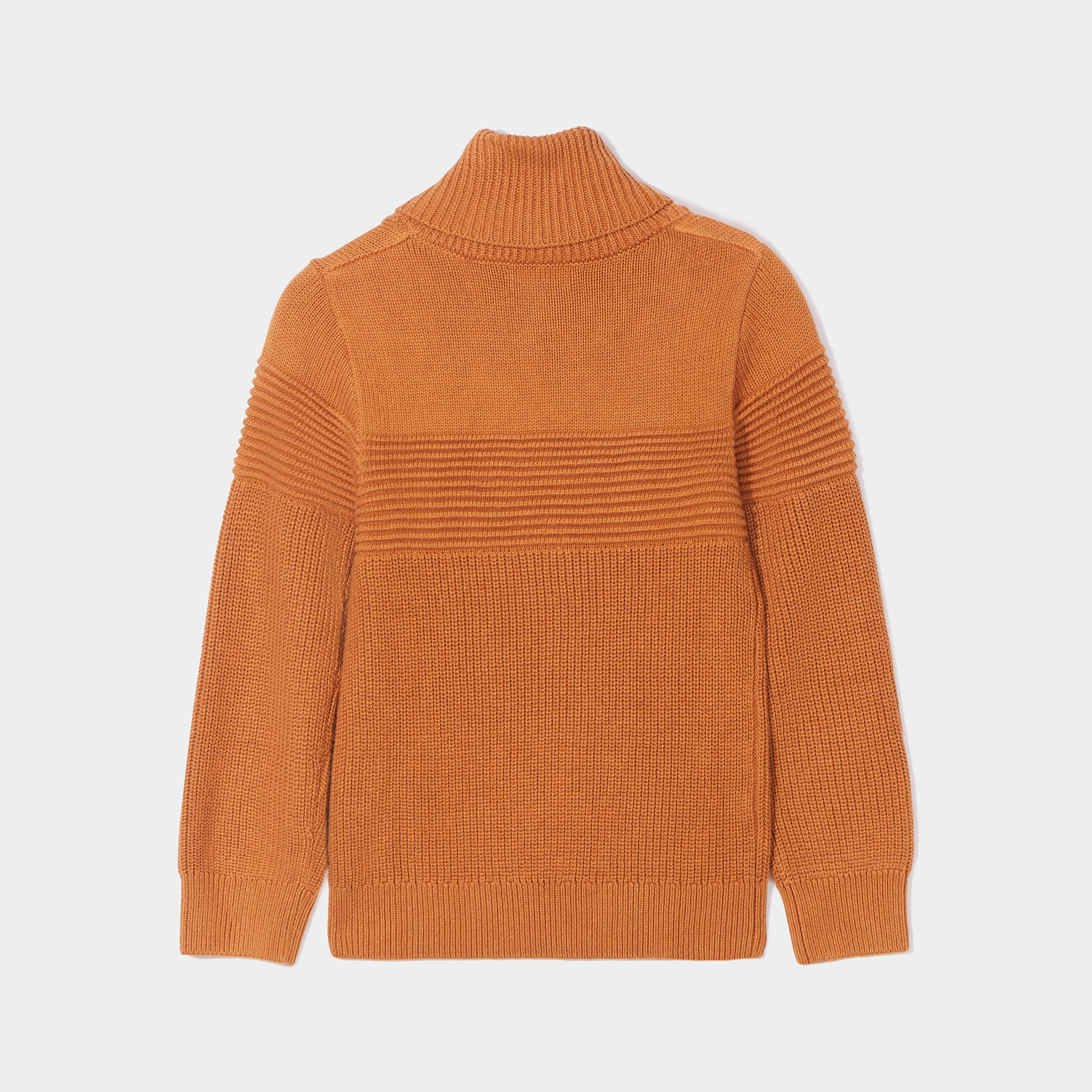 Pull avec col roul marron cognac gar on