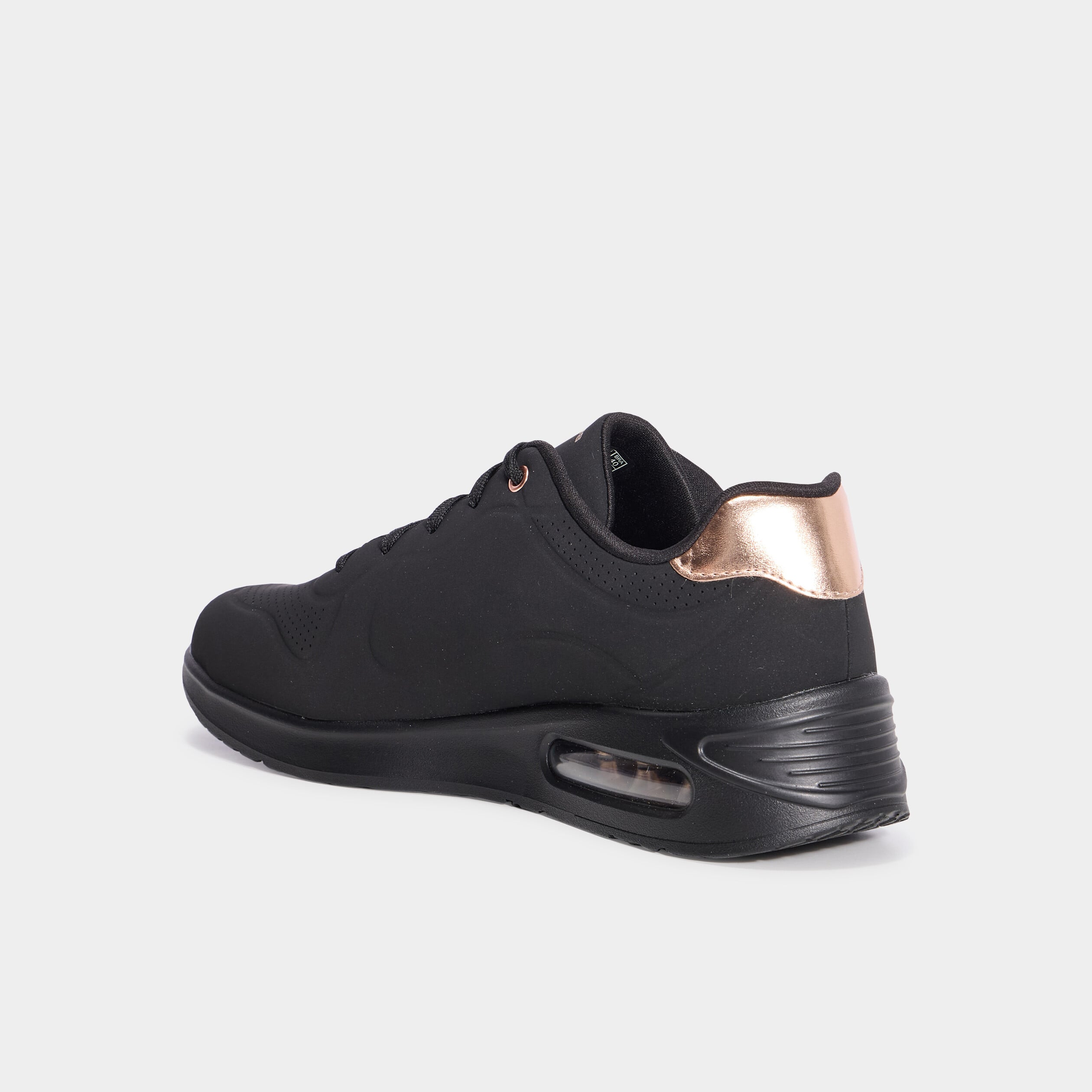 Baskets running &agrave; lacets Skechers noir femme
