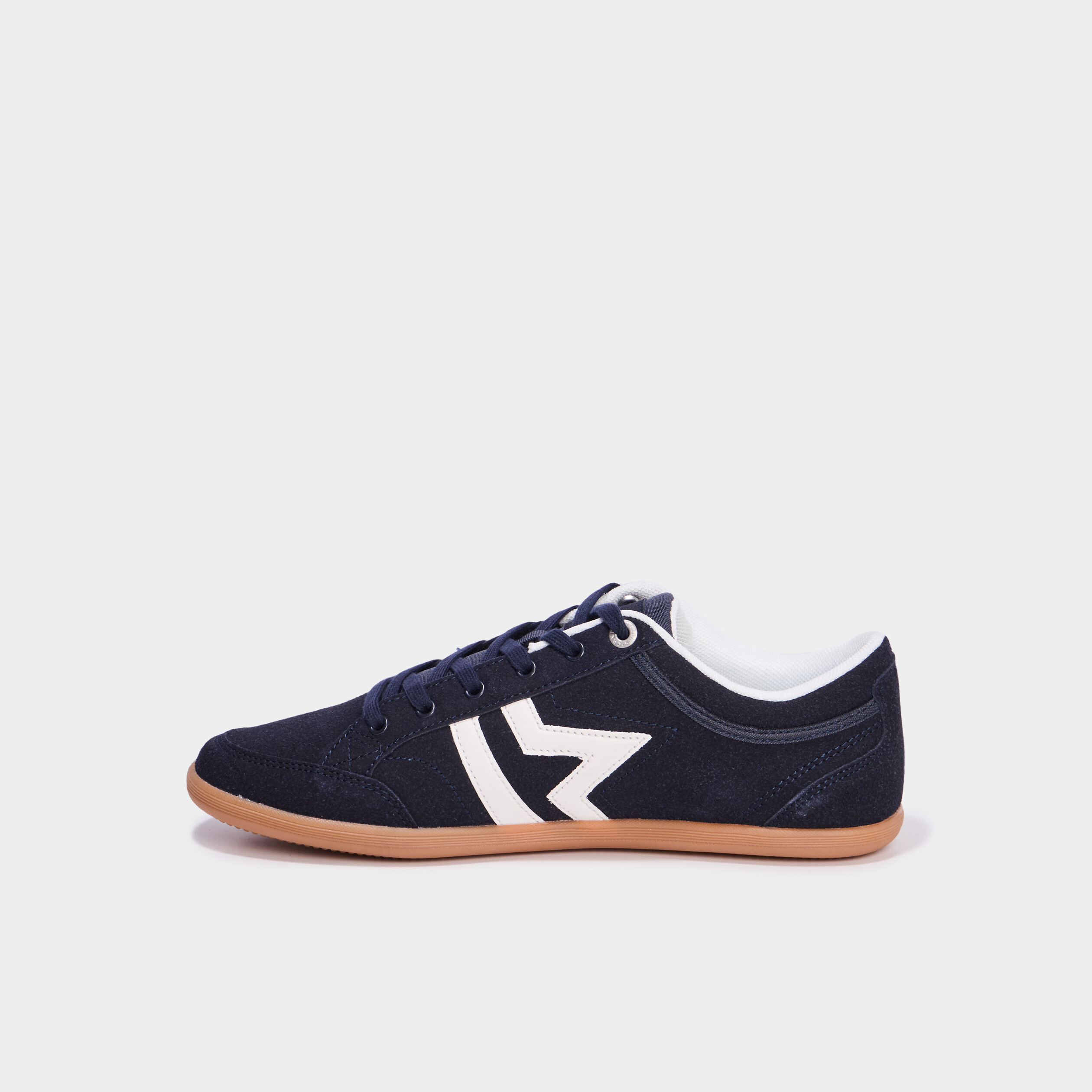Tennis basses &agrave; lacets effet su&eacute;dine bleu marine homme