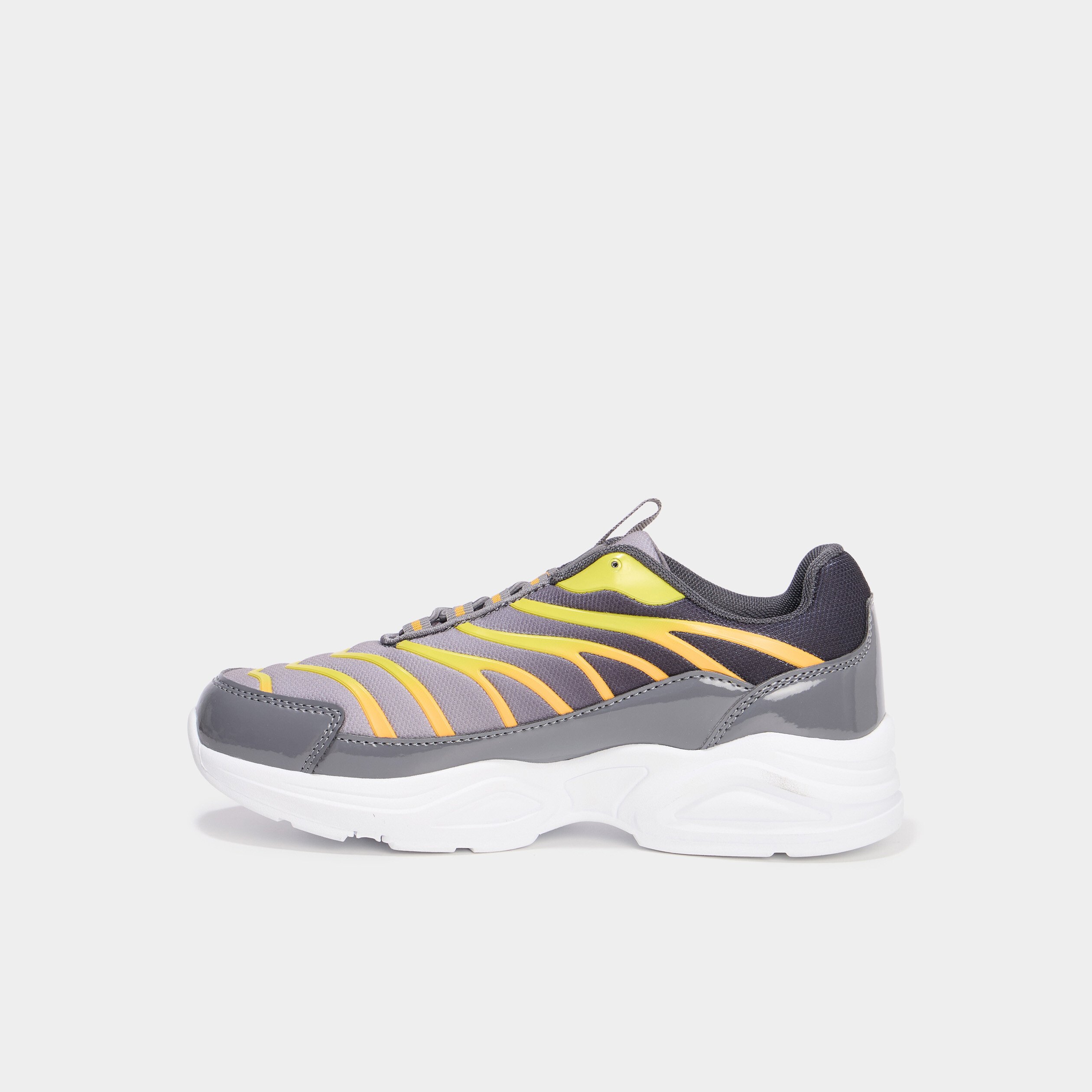 baskets running lacets elastiques gris garcon Baskets running lacets élastiqués gris garçon