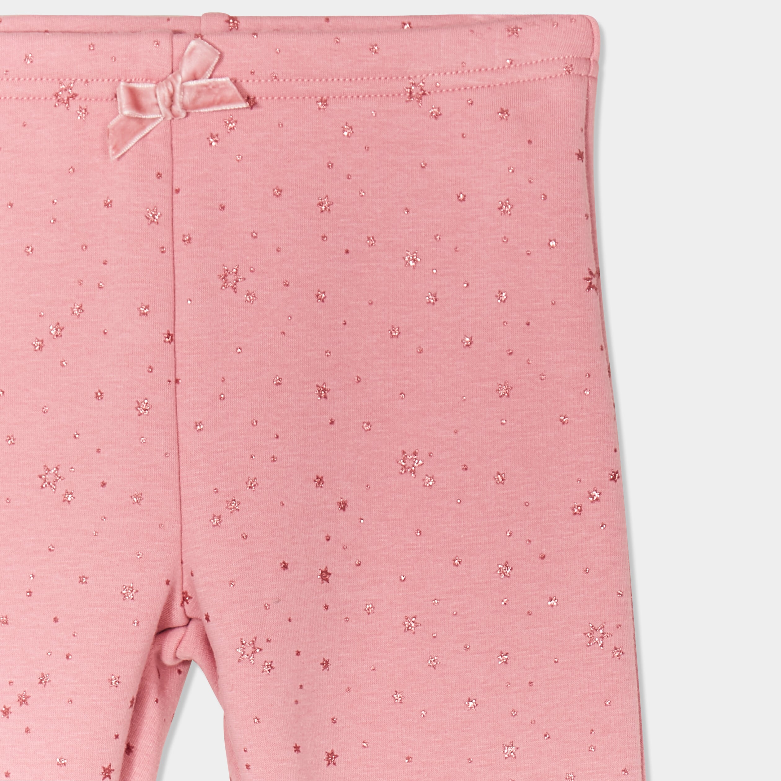 Legging doubl&eacute; chaud vieux rose fille